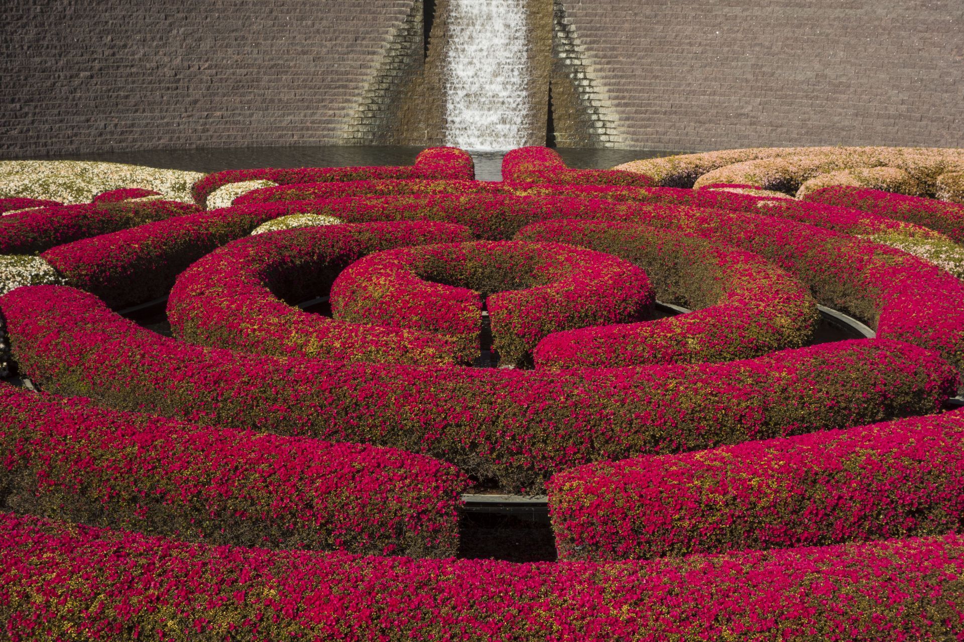 The central garden located at the J. Paul Getty Museum in Brentwood (Image via Nik Wheeler/Corbis/Getty Images)