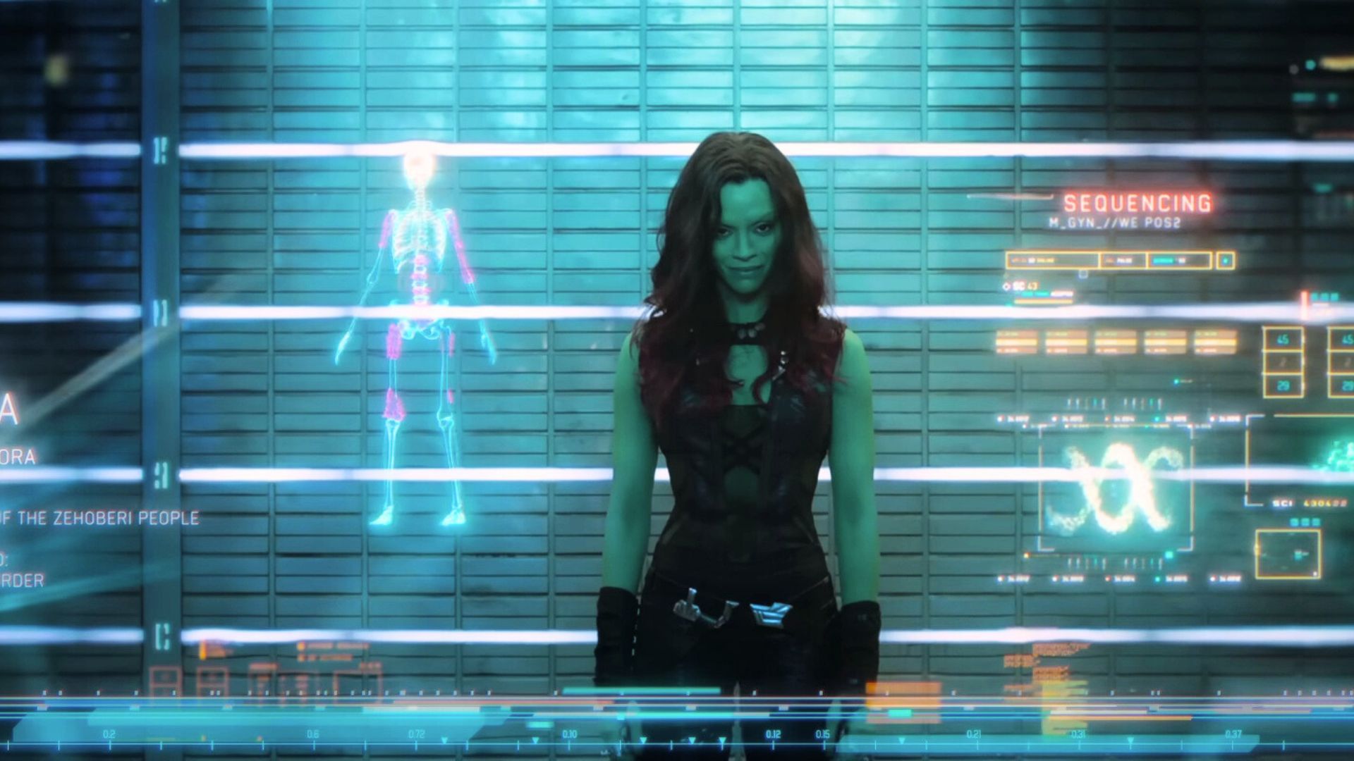 Zoe Saldana in Guardians of the Galaxy | Image via Marvel Studios