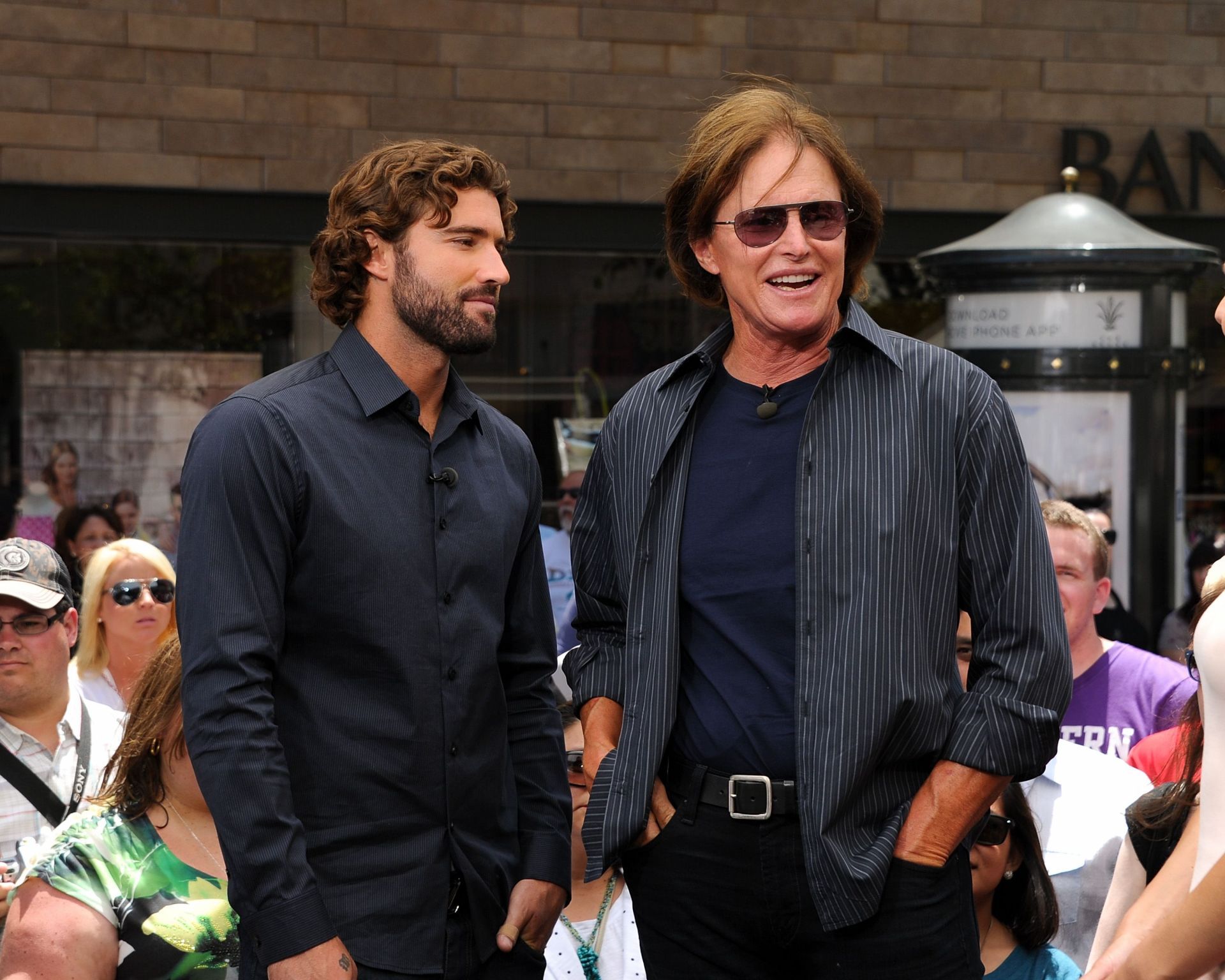 Mel B, Sharon Osbourne, And Bruce Jenner On &quot;Extra&quot; - Source: Getty