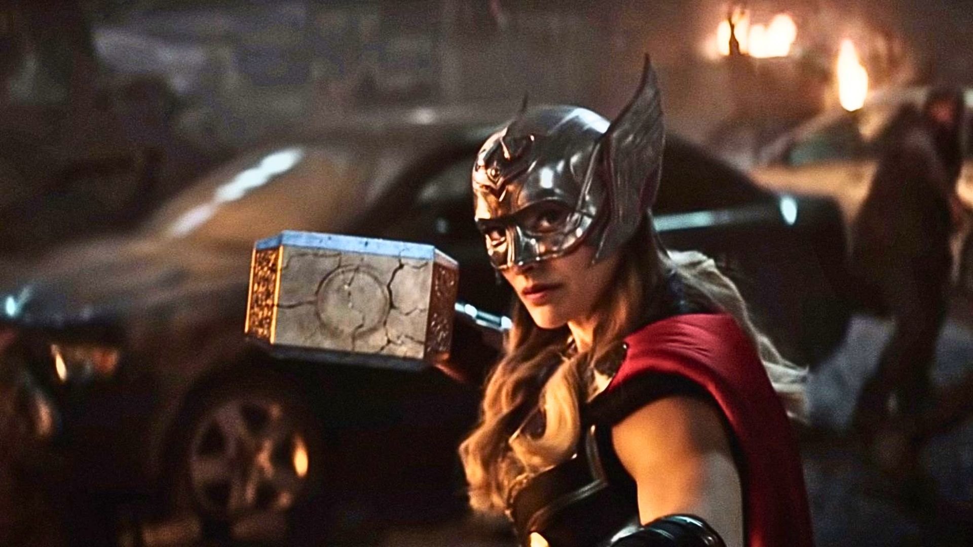 Jane Foster in Thor: Love &amp; Thunder | Image via Marvel Entertainment YouTube