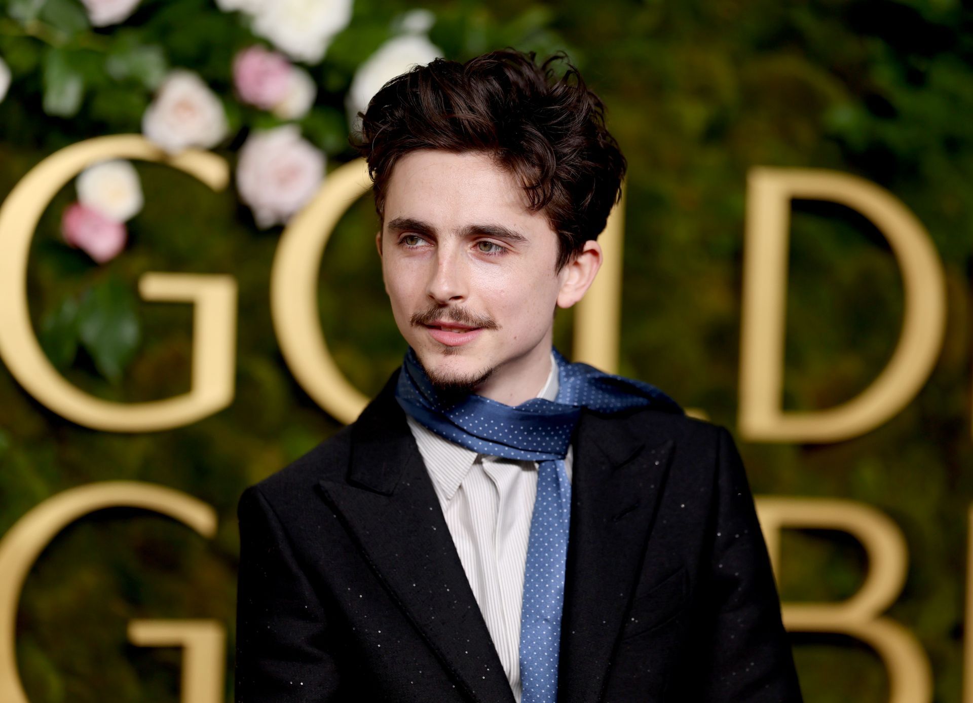 Timoth&eacute;e Chalamet at the 82nd Annual Golden Globe Awards (Image via Getty)