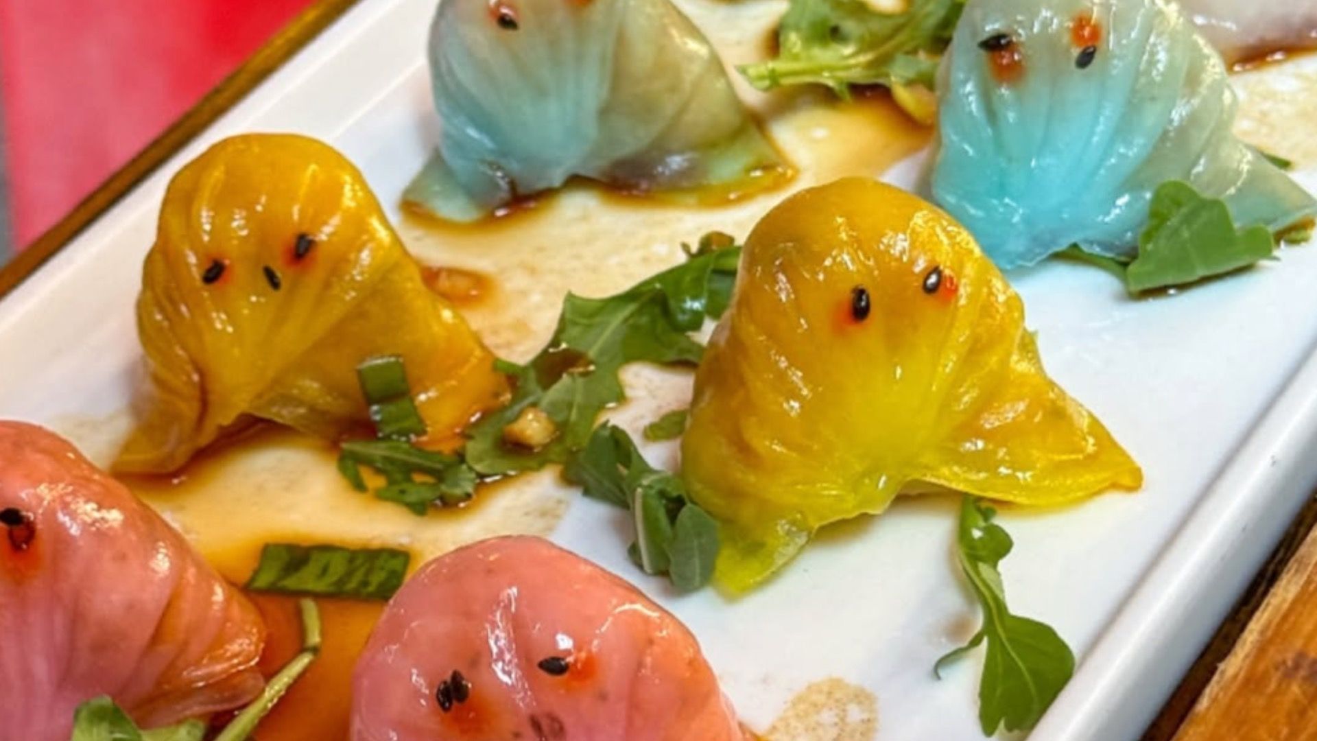 Cute Pac-Man dumplings at Red Farm (Image via Instagram/@redfarm)