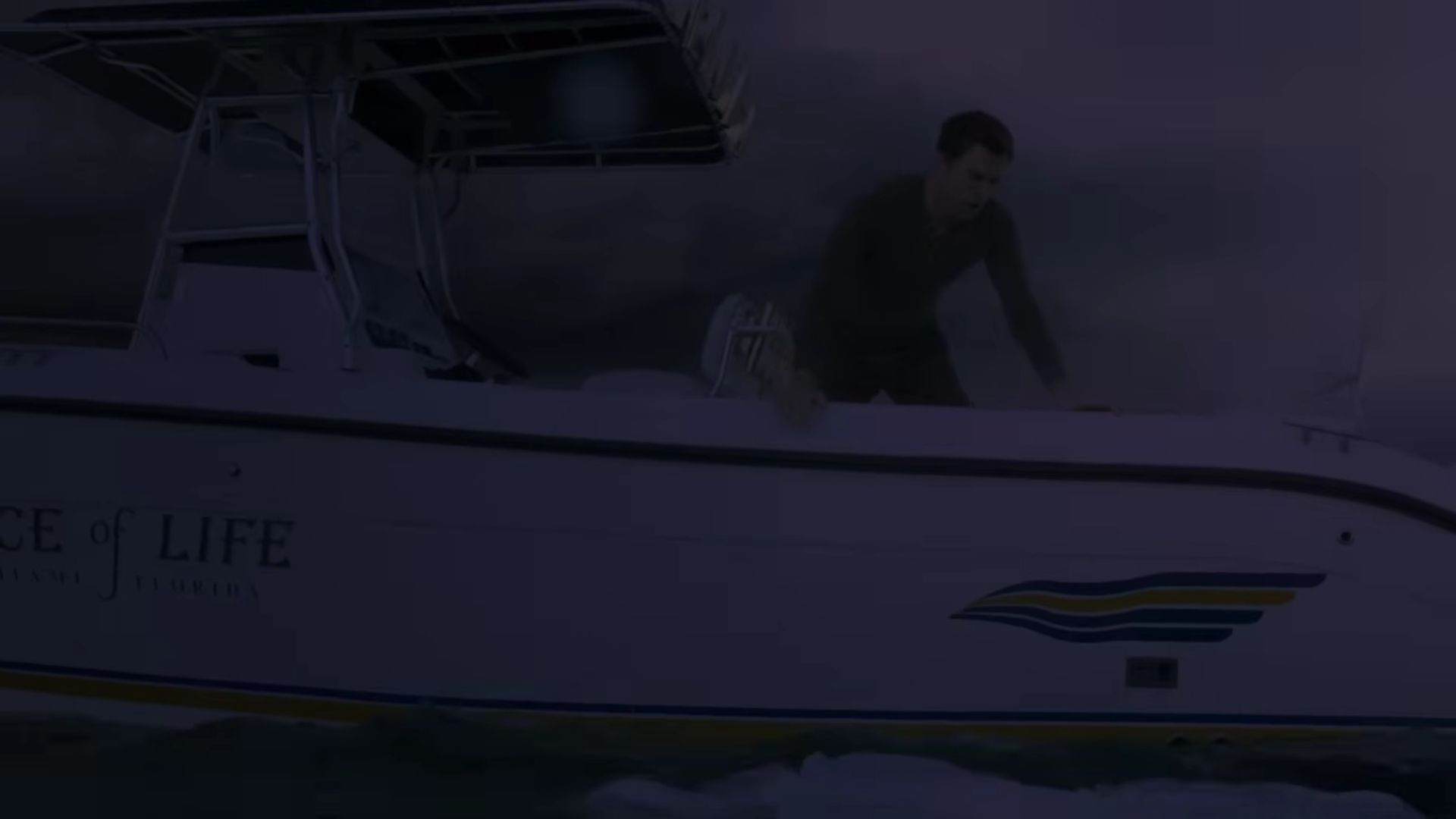 Dexter&#039;s boat in the Season 8 finale (Image via Dexter on Paramount+ with Showtime)