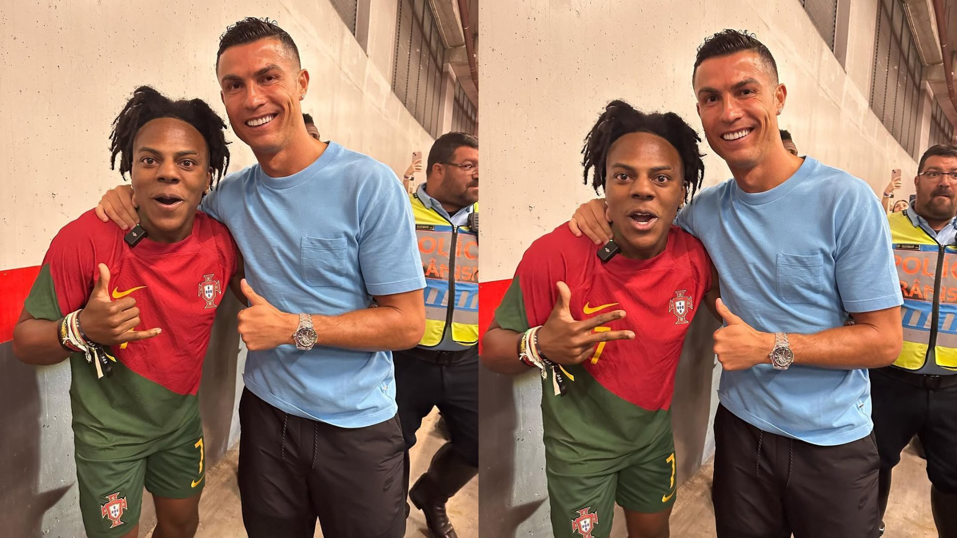 IShowSpeed and Cristiano Ronaldo (Image via Instagram/ ishowspeed)