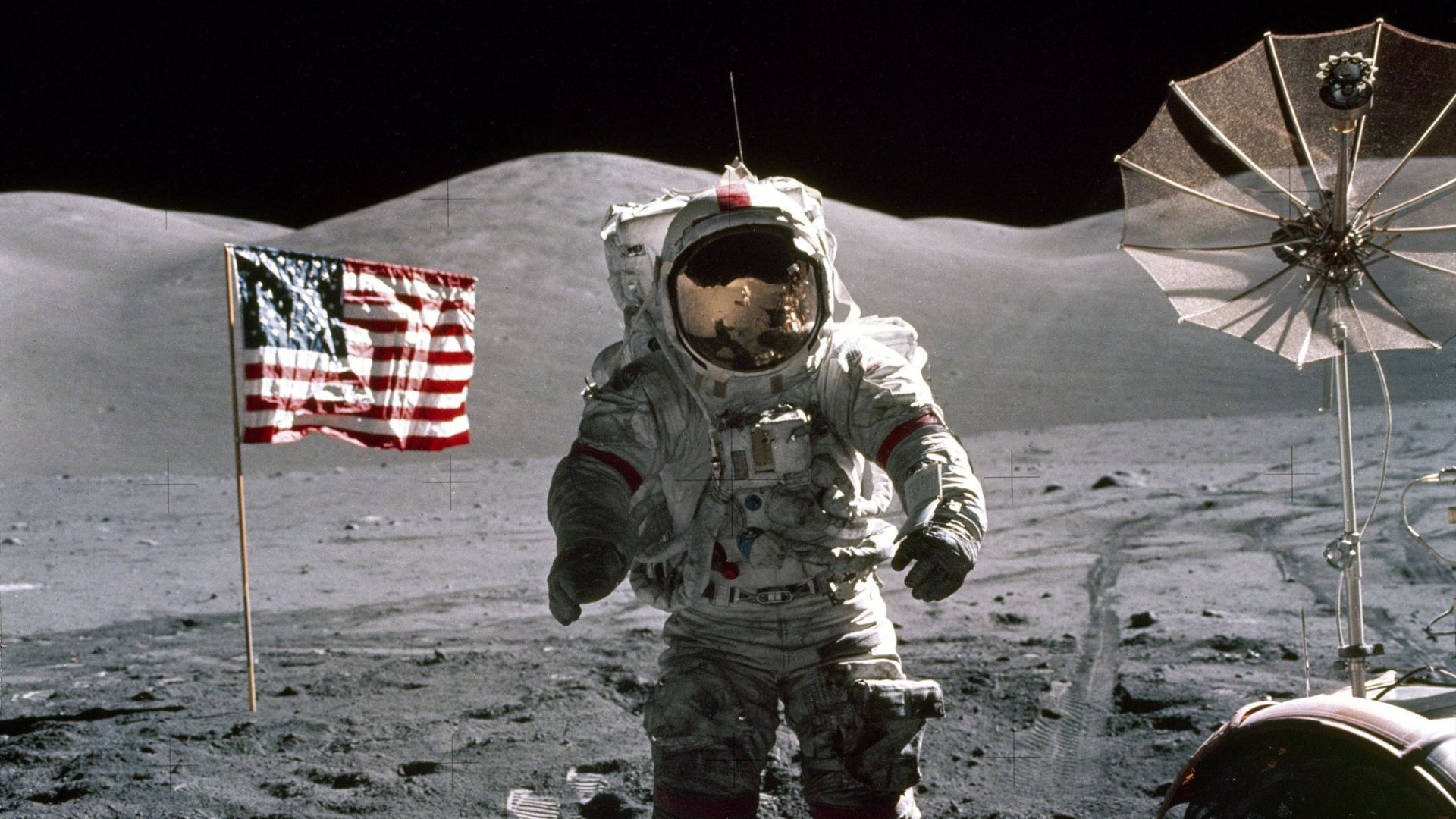 Picture of Moon landing (Image via X/ @elonmusk)