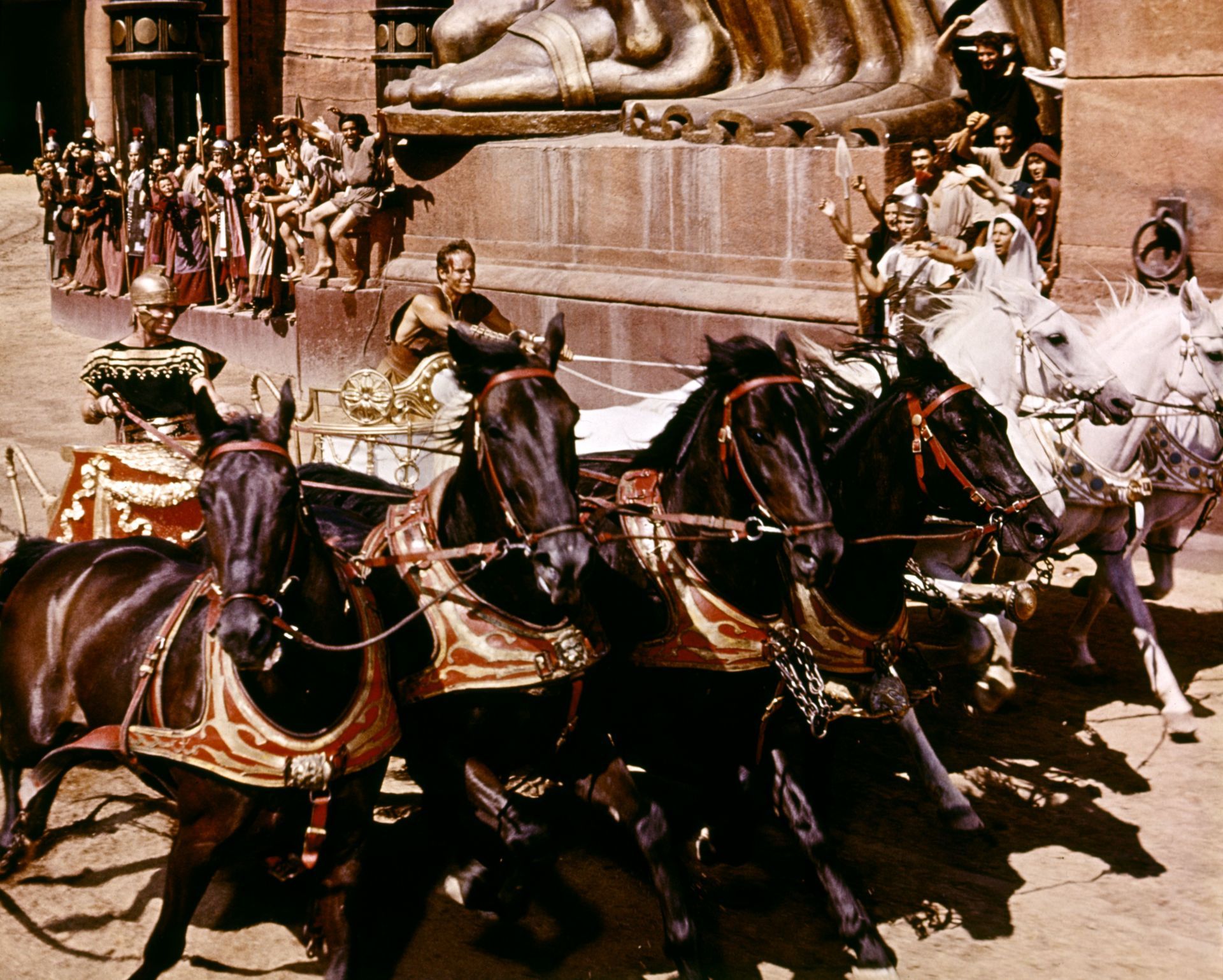 On the set of Ben-Hur - Source: Getty