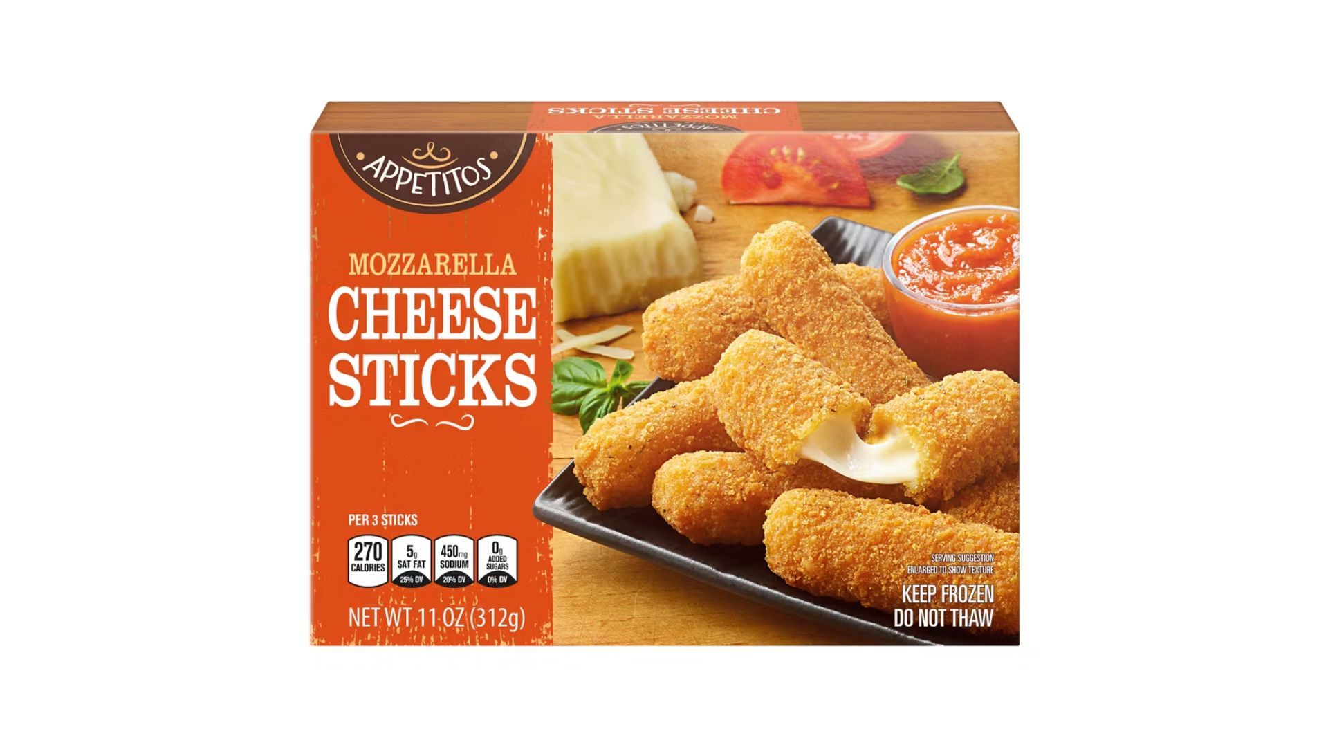 Appetitos Mozzarella Sticks (Image via Aldi)