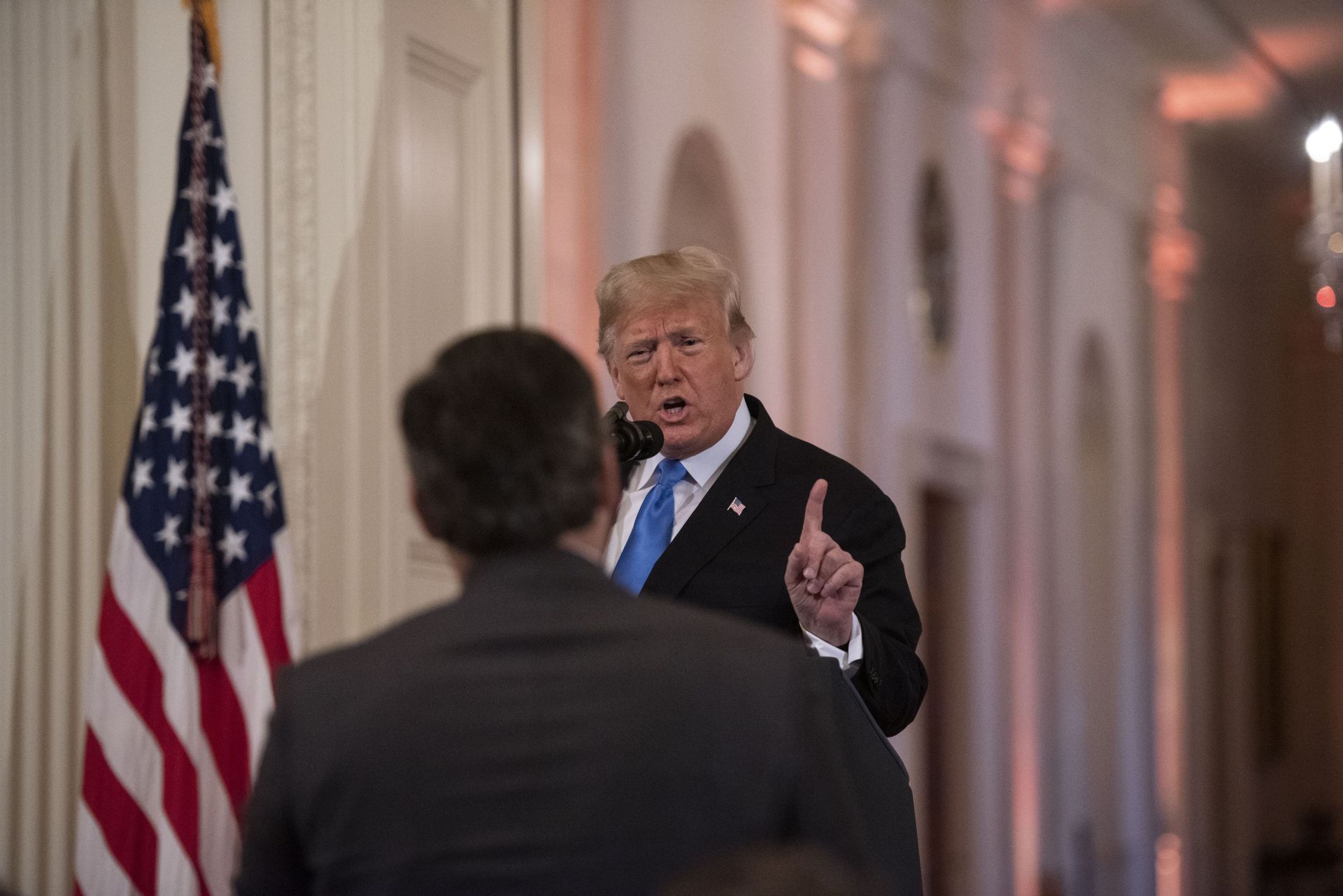 Acosta once engaged in a heated exchange with Trump during a press meeting at the White House (Image via Calla Kessler/Getty Images)