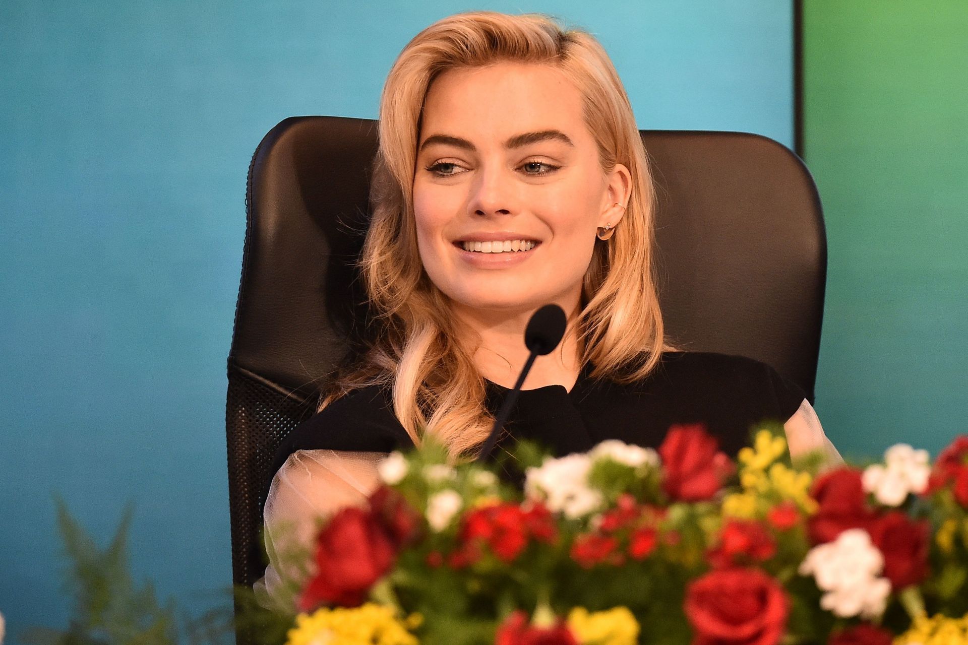 Will Smith and Margot Robbie - Sanremo 2015 - Source: Getty