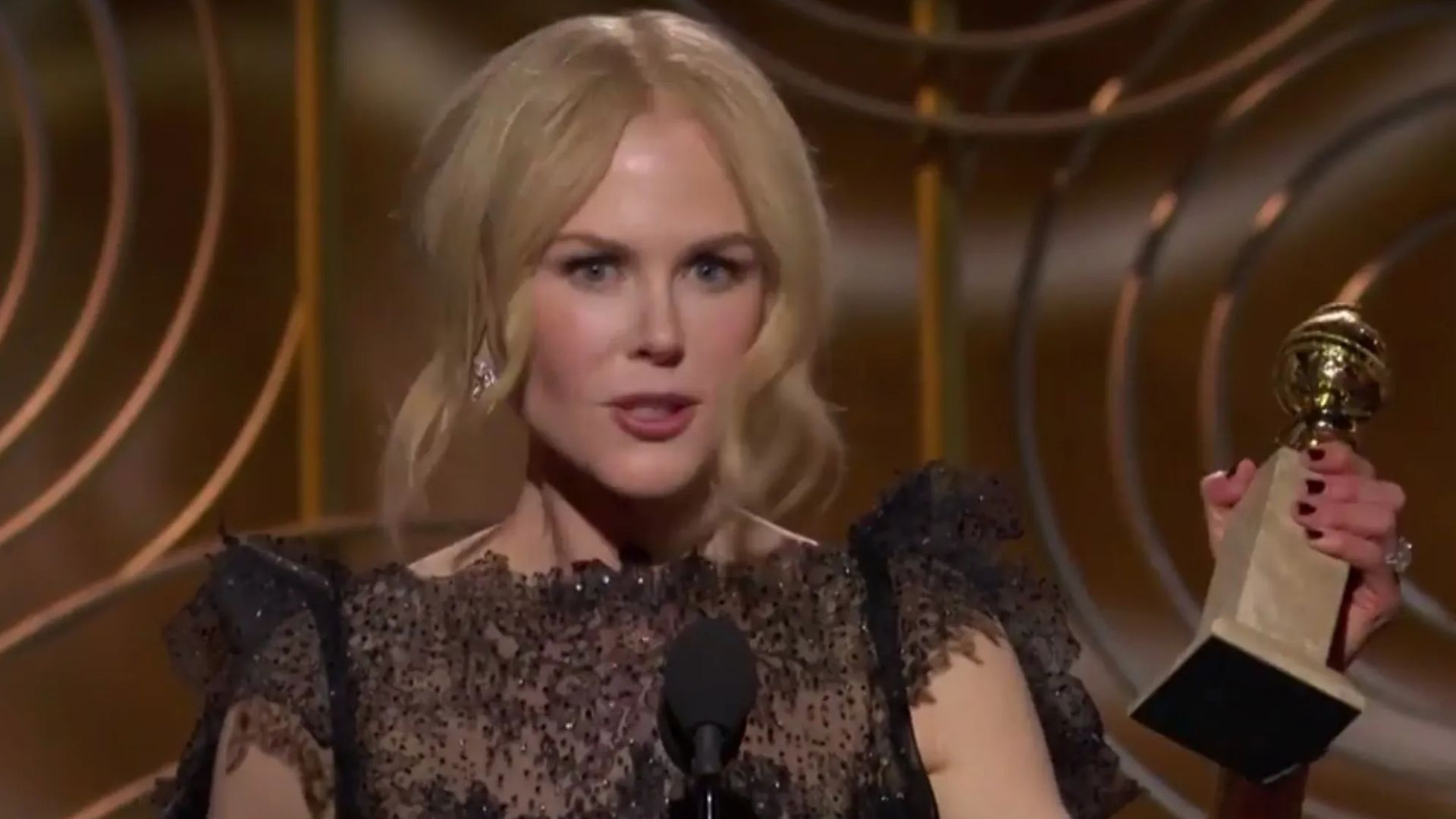 Nicole Kidman at the 75th Annual Golden Globe Awards (Image via Golden Globes)