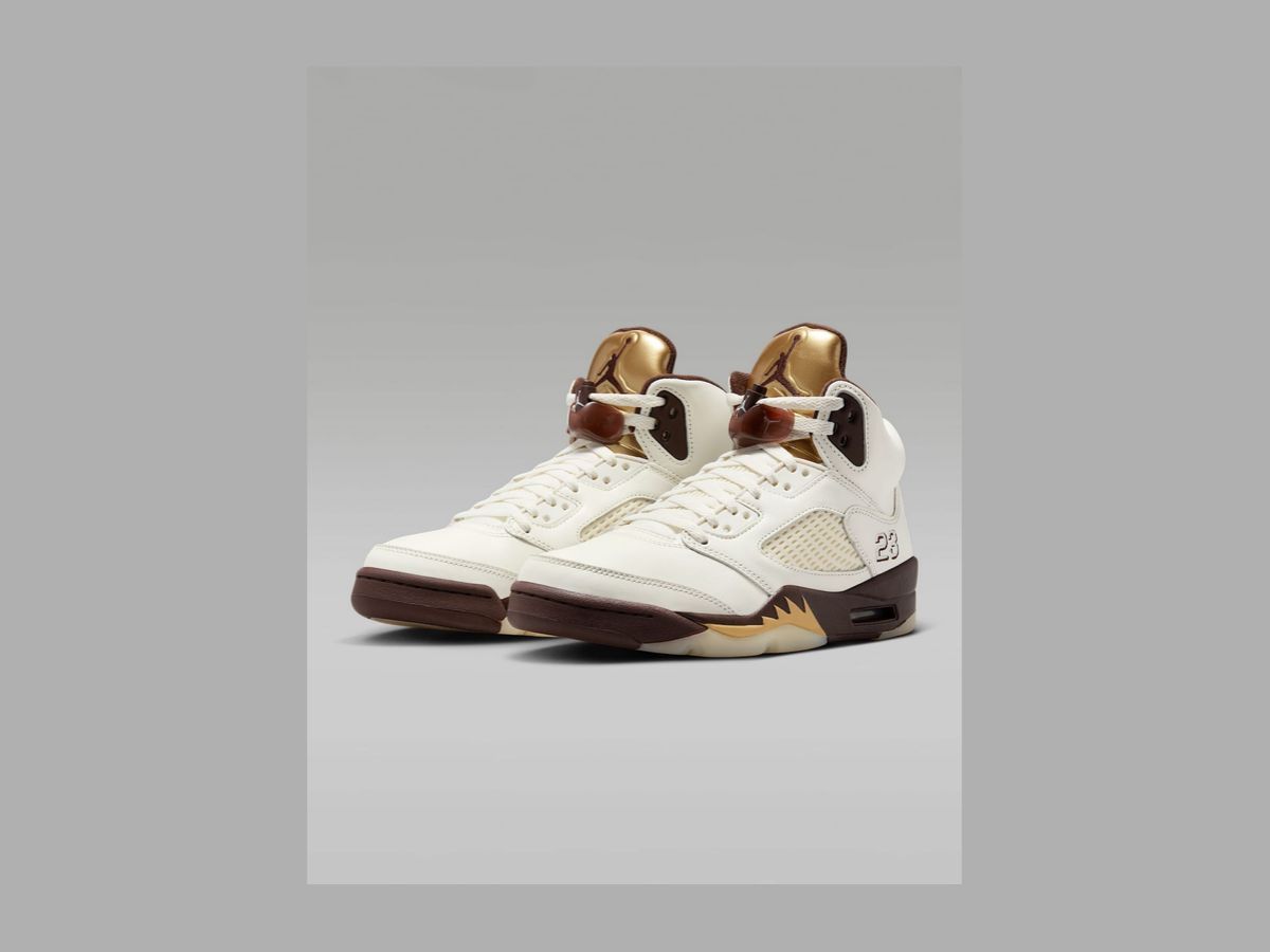 Jordan 5 Retro: Golden Ticket sneakers (image via Nike)