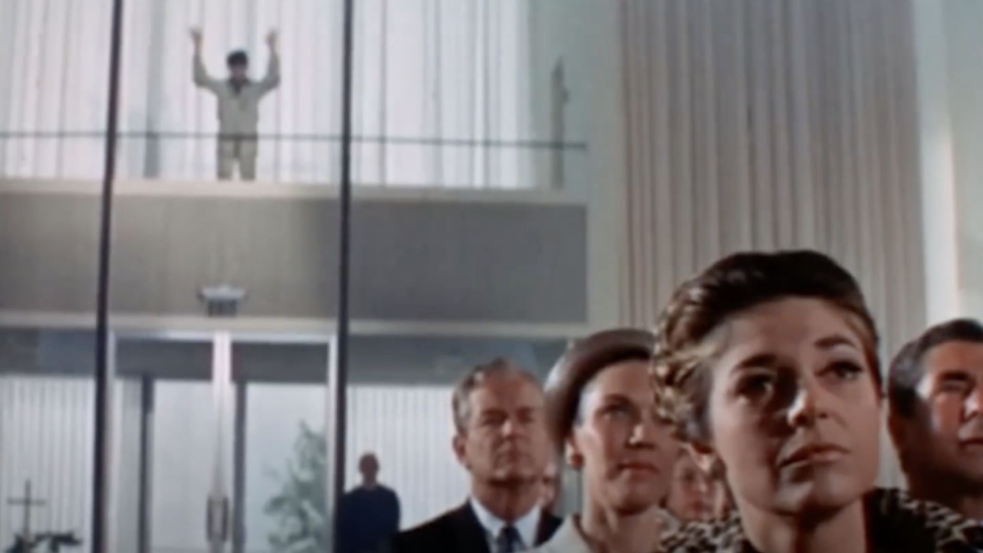 A still from one of the ending scenes of &#039;The Graduate&#039;, when Benjamin reaches the Church to stop the wedding | Image via @Youtube/RottenTomatoesClassicTrailers