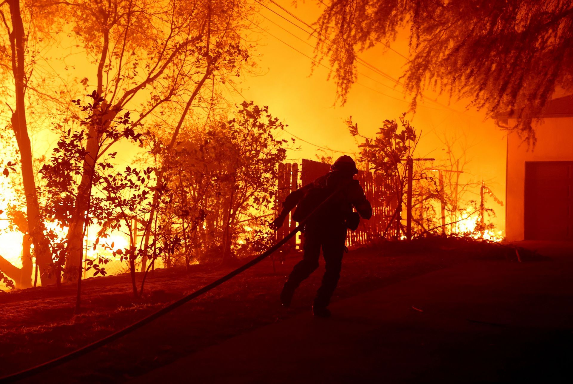 Powerful Winds Fuel Multiple Fires Across Los Angeles Area - Source: Getty