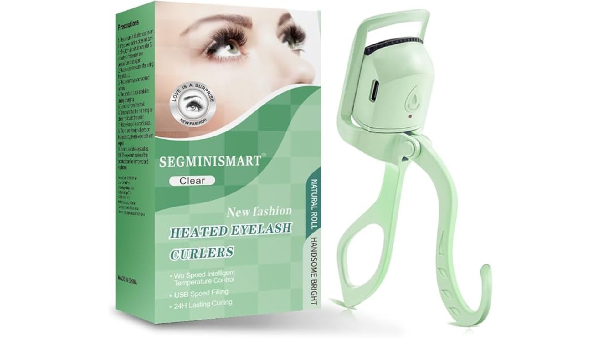 Segminismart Heated Eyelash Curler (Image via Amazon)