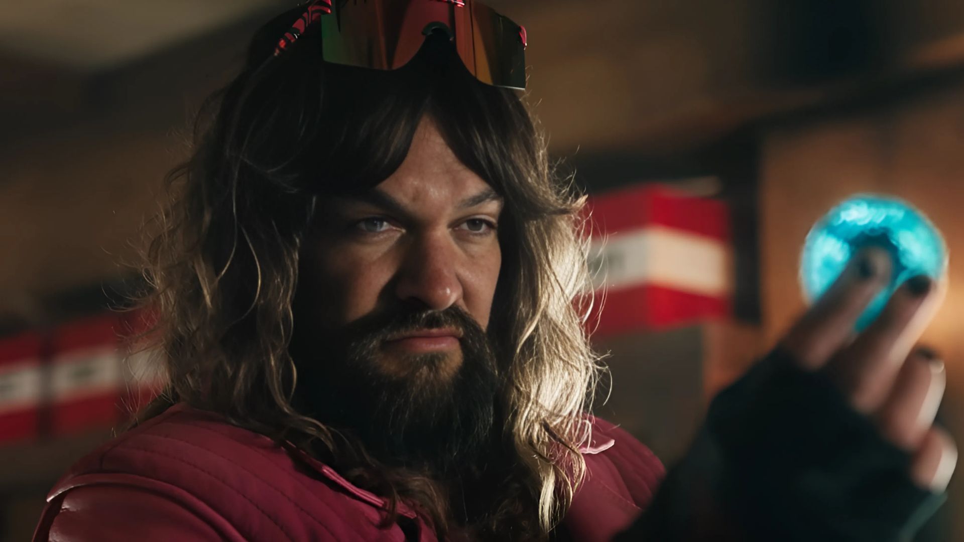 Jason Momoa as Garry in the A Minecraft Movie Trailer (Image via. Warner Bros. Pictures/Youtube)