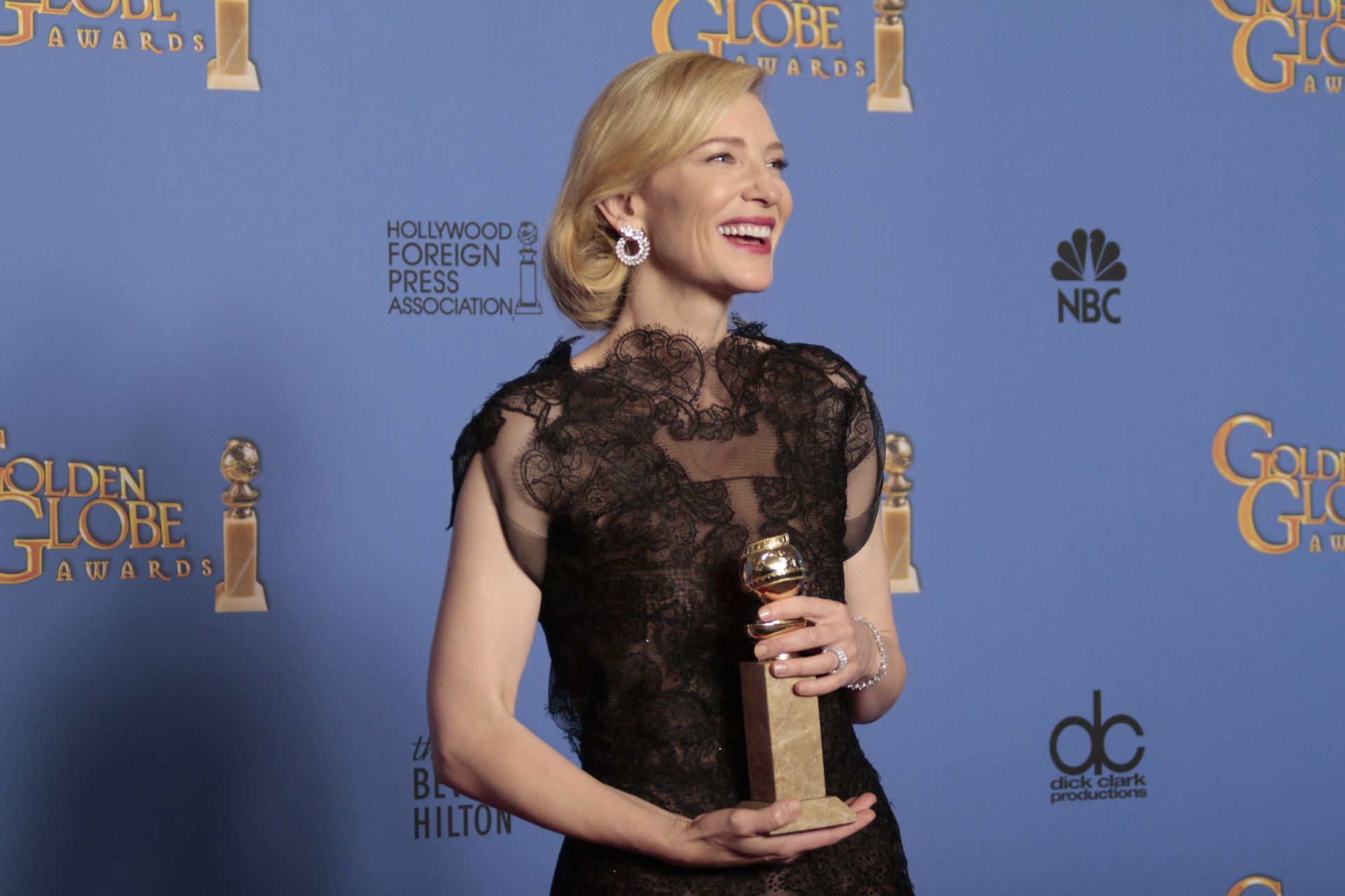 BEVERLY HILLS, CA - January 12, 2014 Cate Blanchett, winner of the Golden Globe Award for Best - Source: Getty