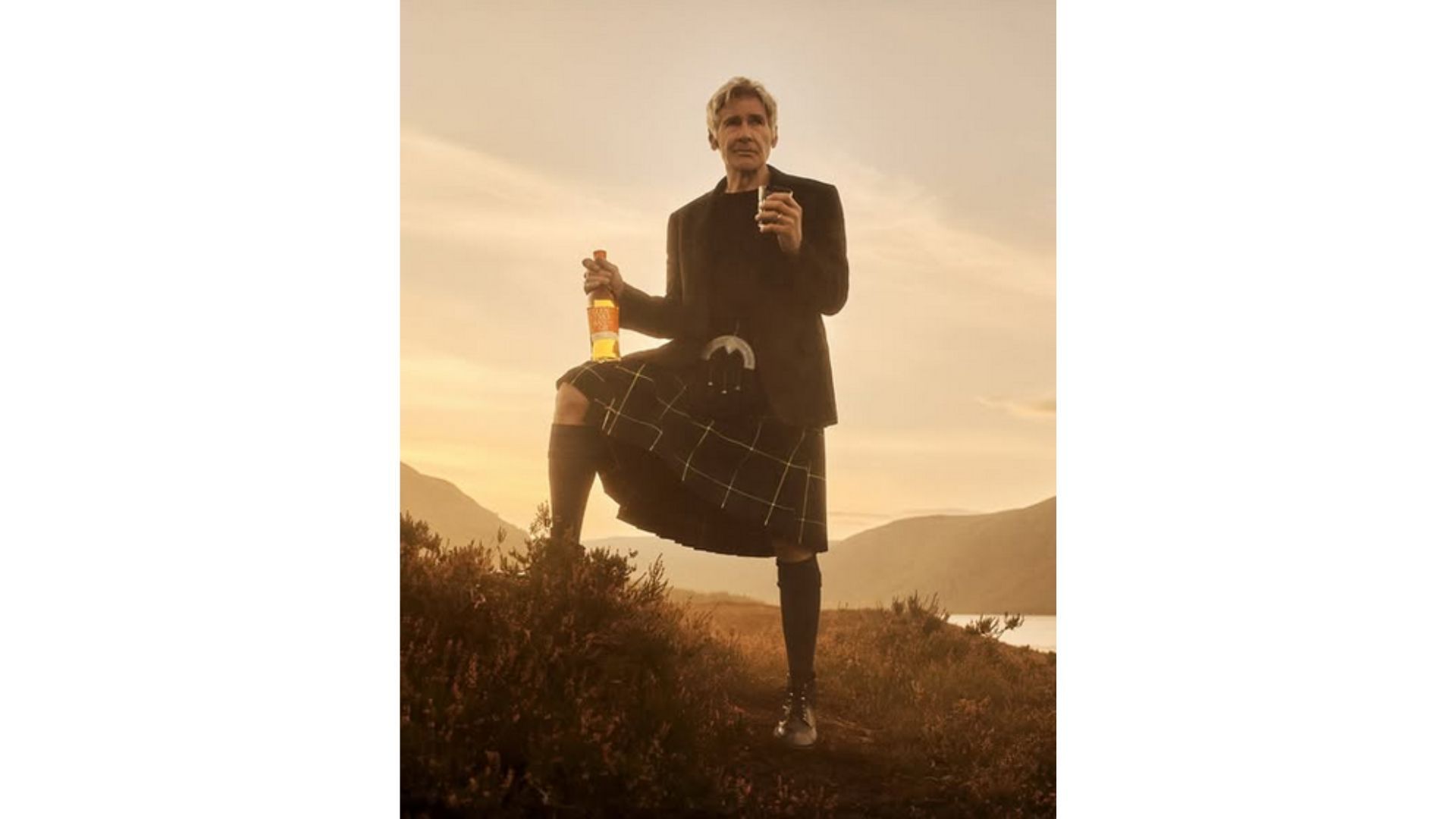 Harrison Ford stars in an ad-campaign for Glenmorangie (Image via Instagram/Glenmorangie)