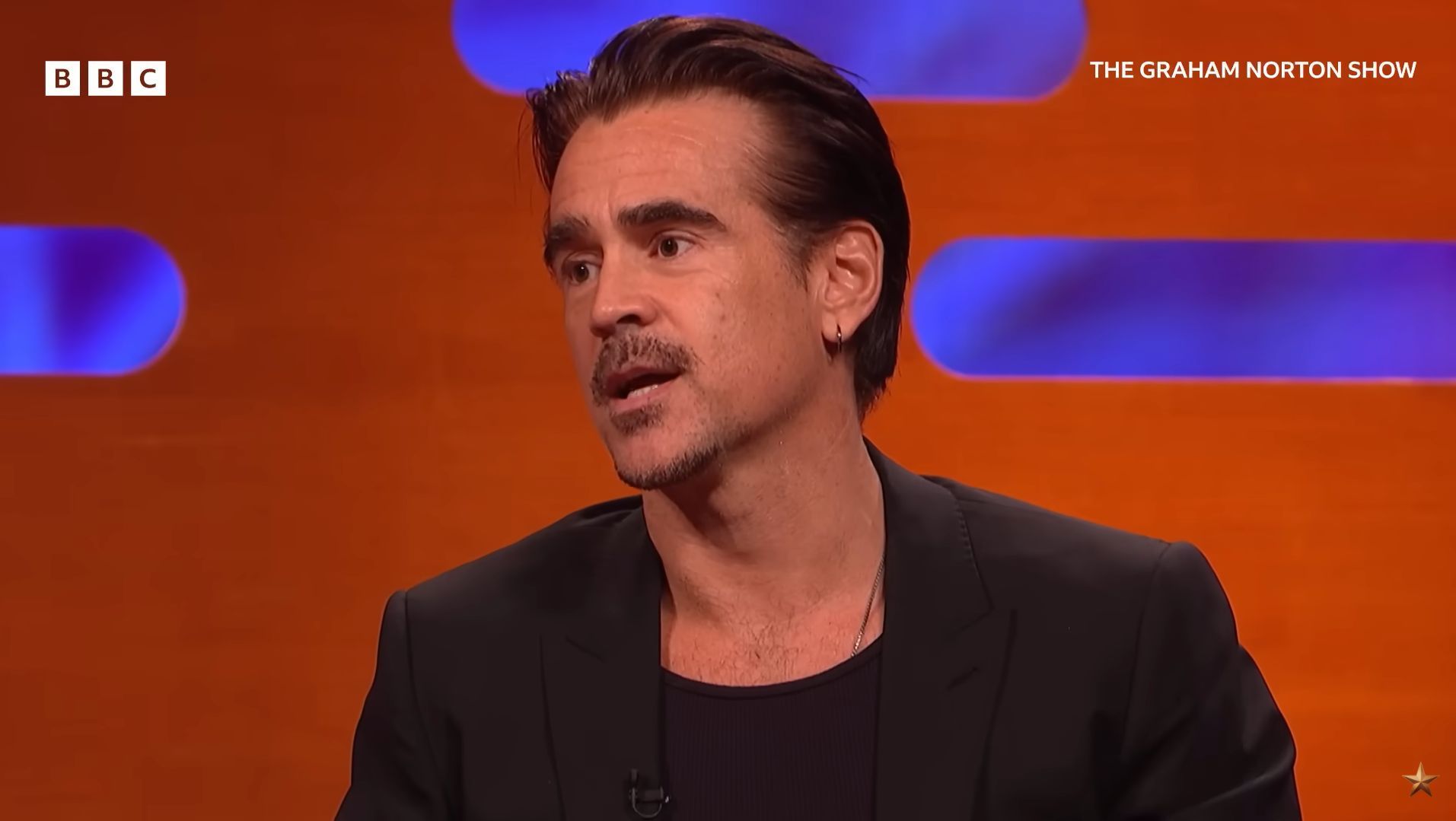 Colin Farrell wins Best Actor at the 82nd Golden Globes (Image via The Graham Norton show)