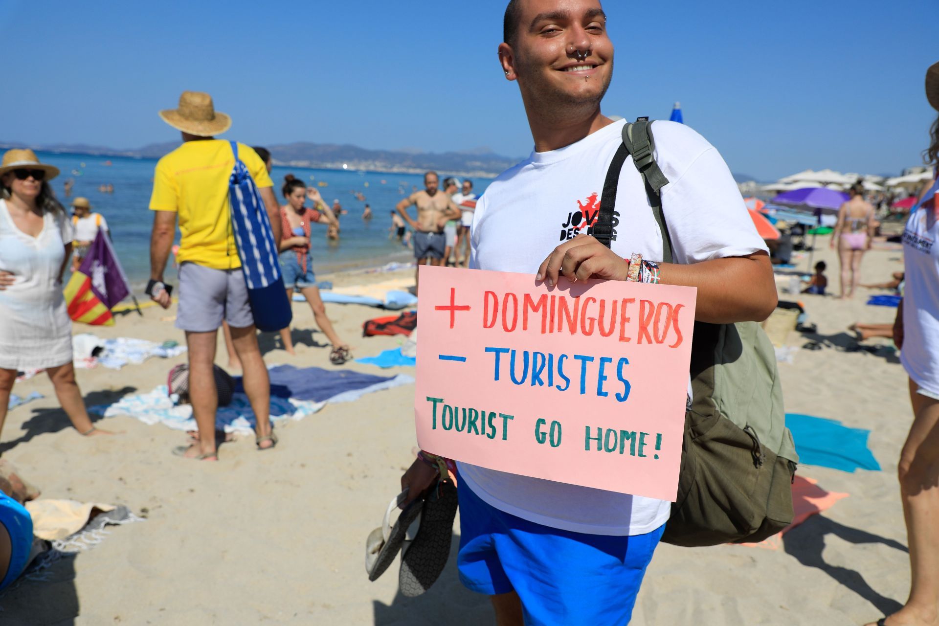 Protest against mass tourism on Mallorca - Source: Getty