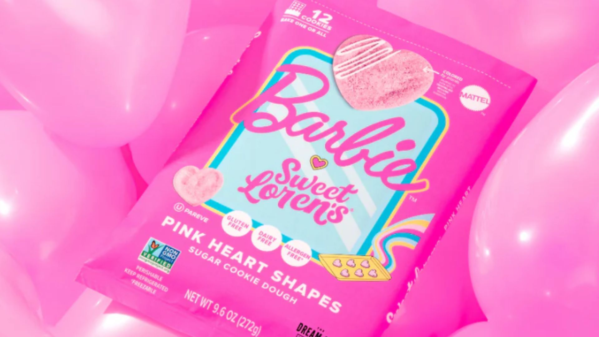 All about Sweet Loren&rsquo;s x Barbie heart-shaped sugar cookie dough (Image via Sweet Loren