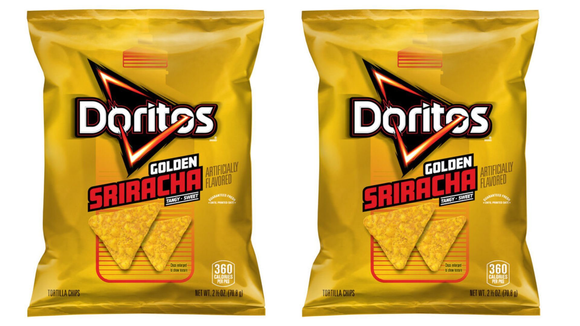 Doritos &quot;Golden Siracha&quot; (Image via Doritos)