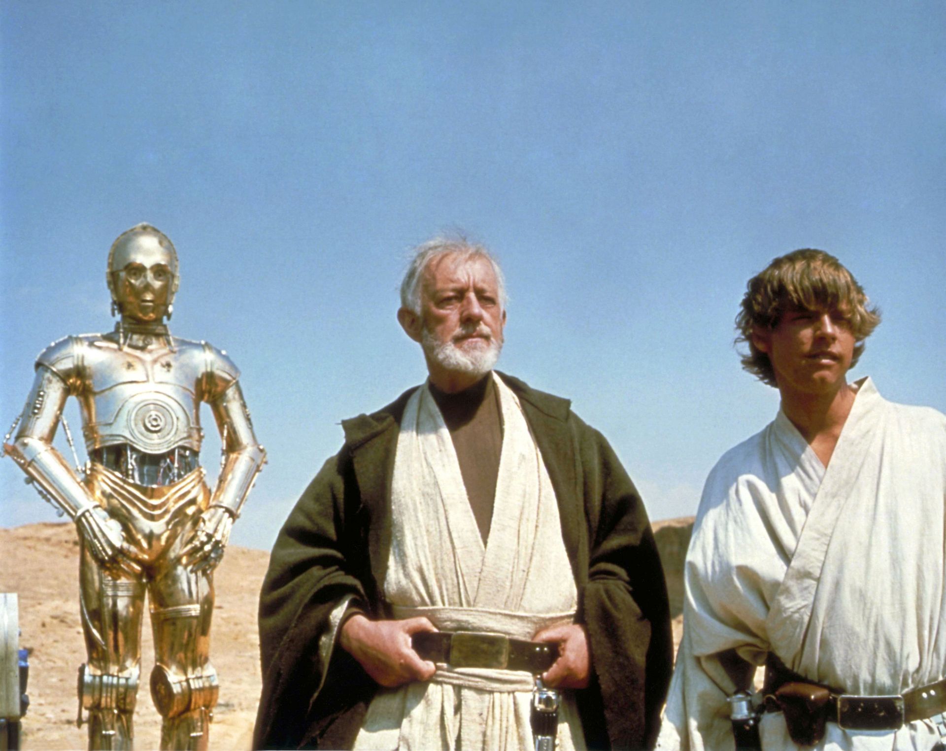 On the set of Star Wars: Episode IV - A New Hope - Source: Getty