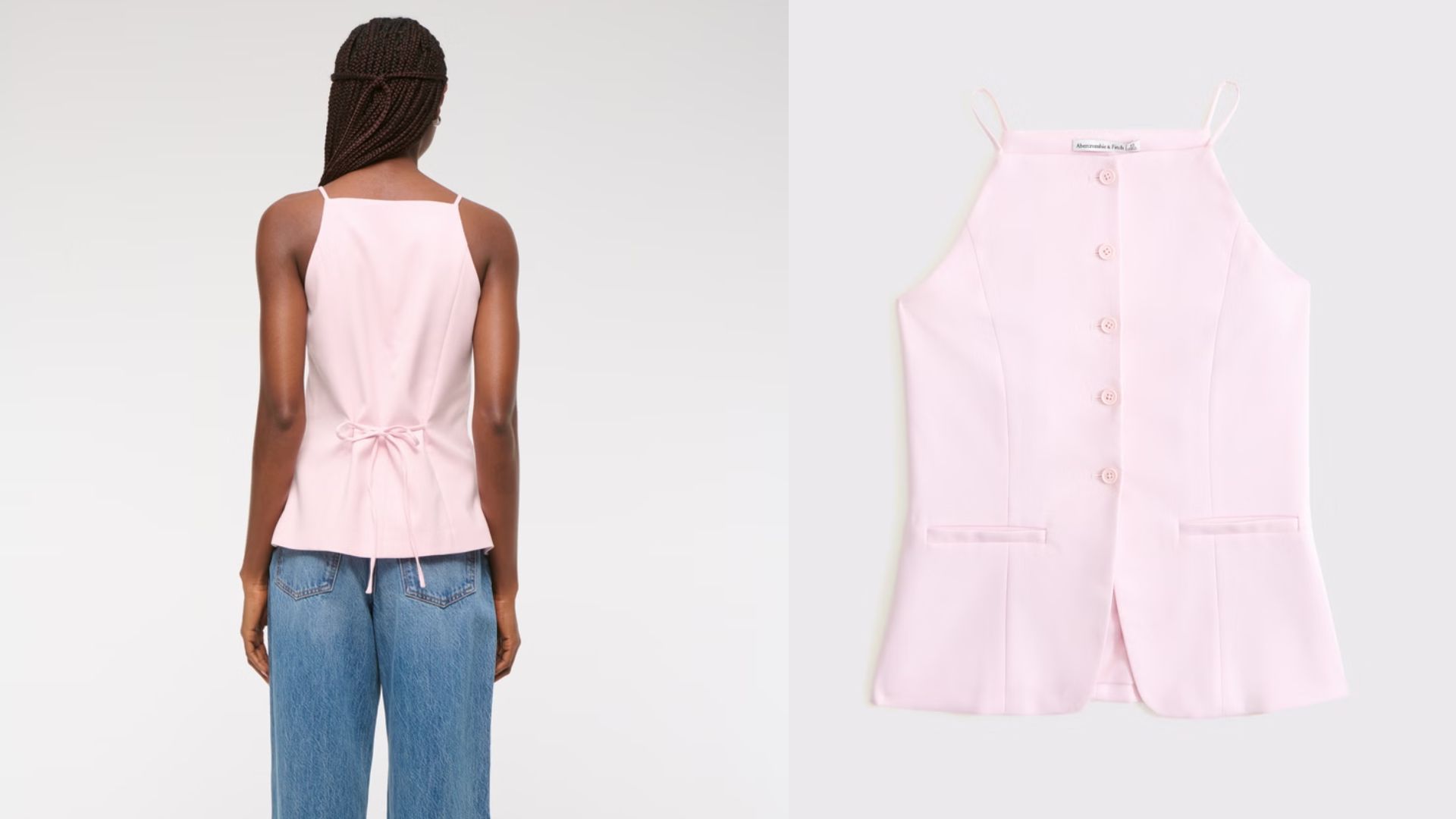 Strappy Tie-Back Vest (Image via Abercrombie &amp; Fitch)