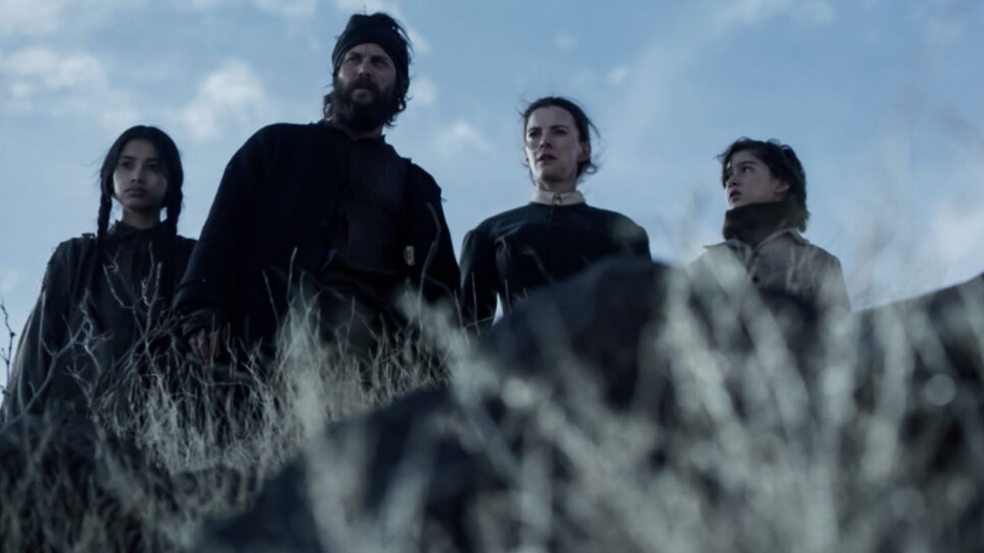 Isaac Reed with Sara, Devin, and Two Moons (Image via Netflix)