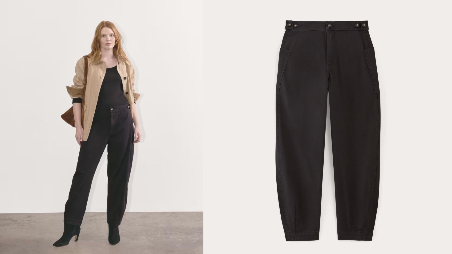 The Barrel Pant (Image via Everlane)