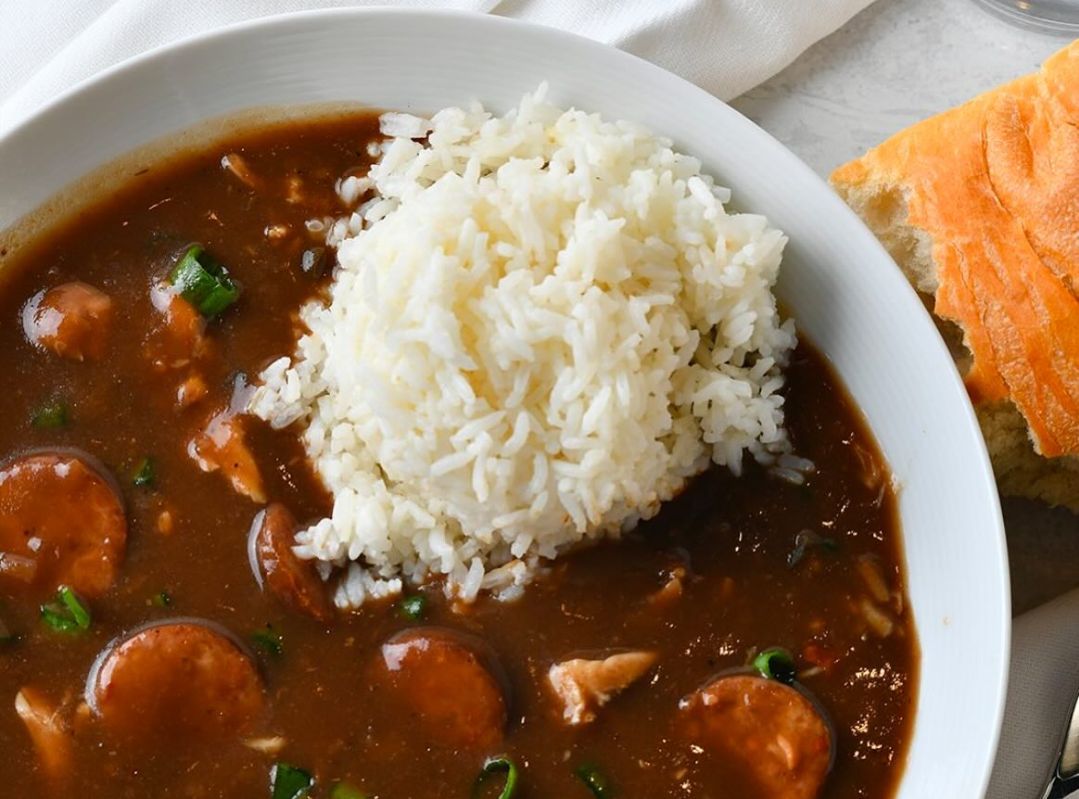  Roasted Chicken &amp; Sausage Gumbo from Parkway Bakery &amp; Tavern. (Image via Instagram/@parkwaypoorboys)