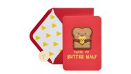 Papyrus Funny Valentine's Day Card Butter Half (Image via Target)