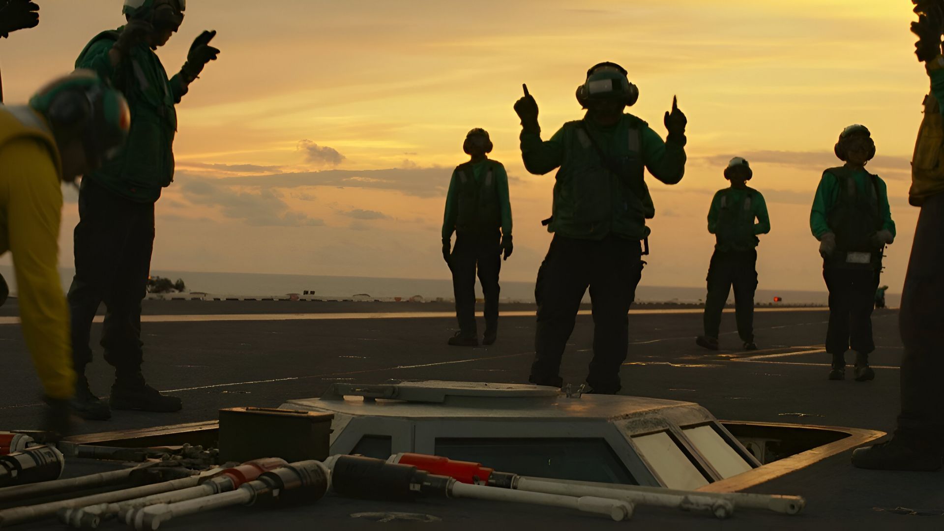 Opening scene of Top Gun with &#039;Danger Zone&#039; tune | Image Via: Don Simpson Films