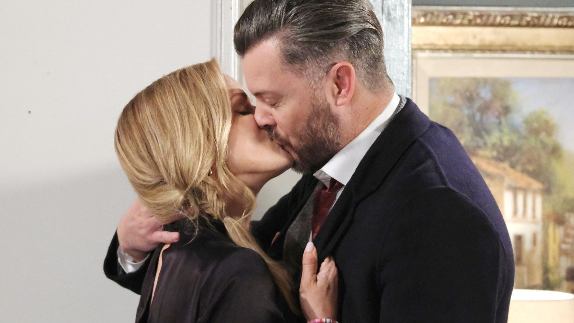 Belle and EJ share a passionate kiss | Image Source: JPI Studios