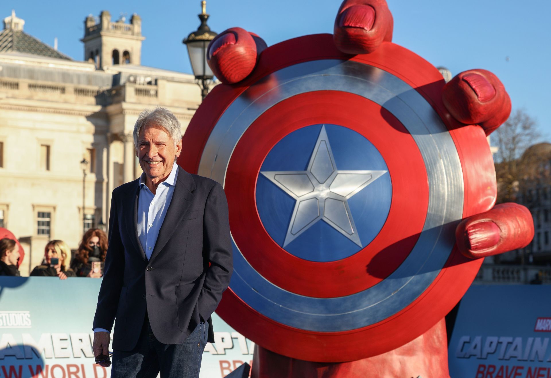 UK Photocall Of Marvel Studios&#039; &quot;Captain America: Brave New World&quot; In London - Source: Getty