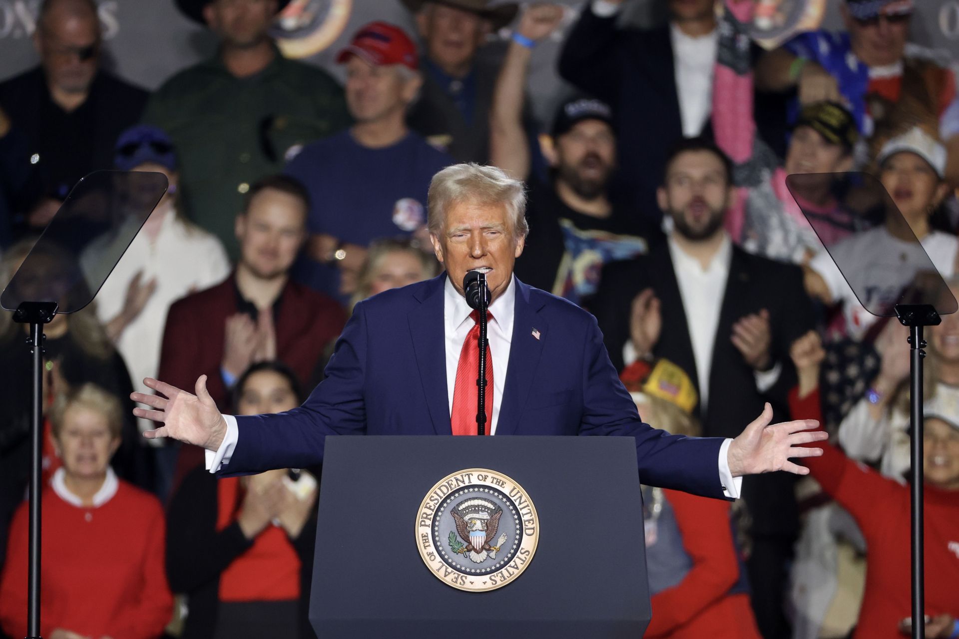 President Donald Trump Delivers Remarks In Las Vegas - Source: Getty