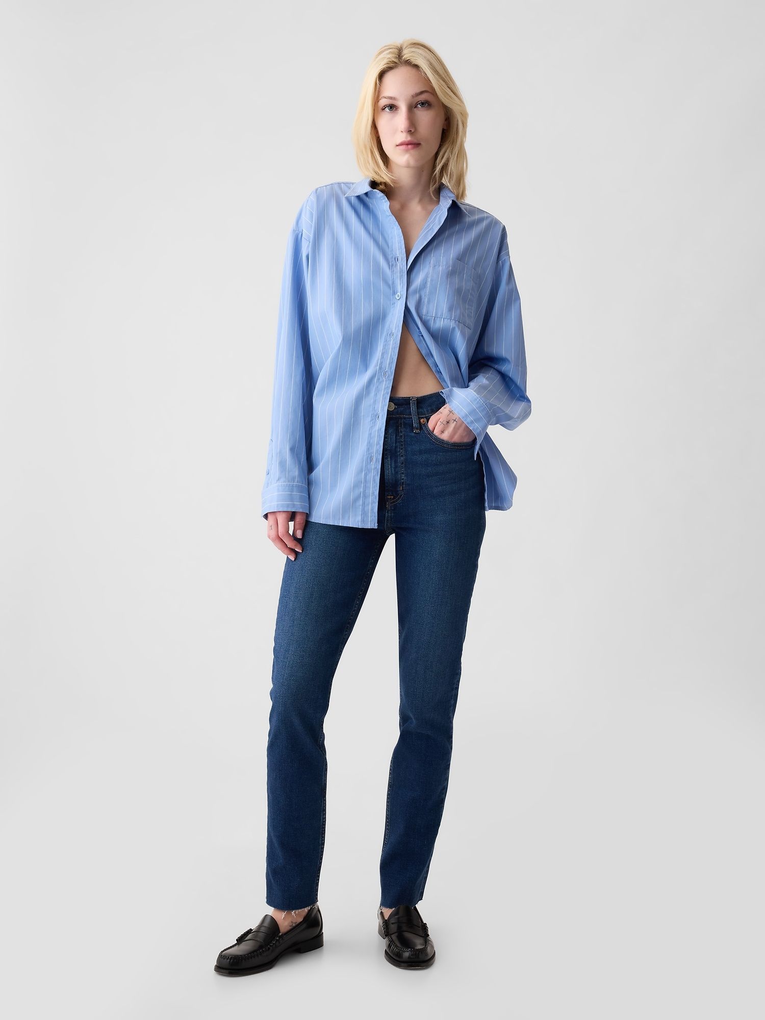 High-rise vintage slim jeans. image via gap.co