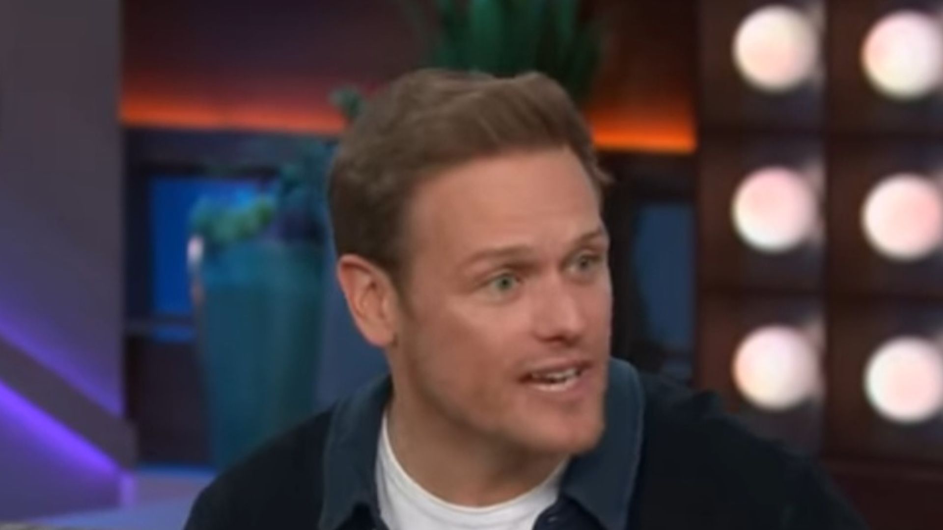 Sam Heughan opens up about wrap up parties of Outlander Season 8 (Image Via YouTube/The Kelly Clarkson Show)