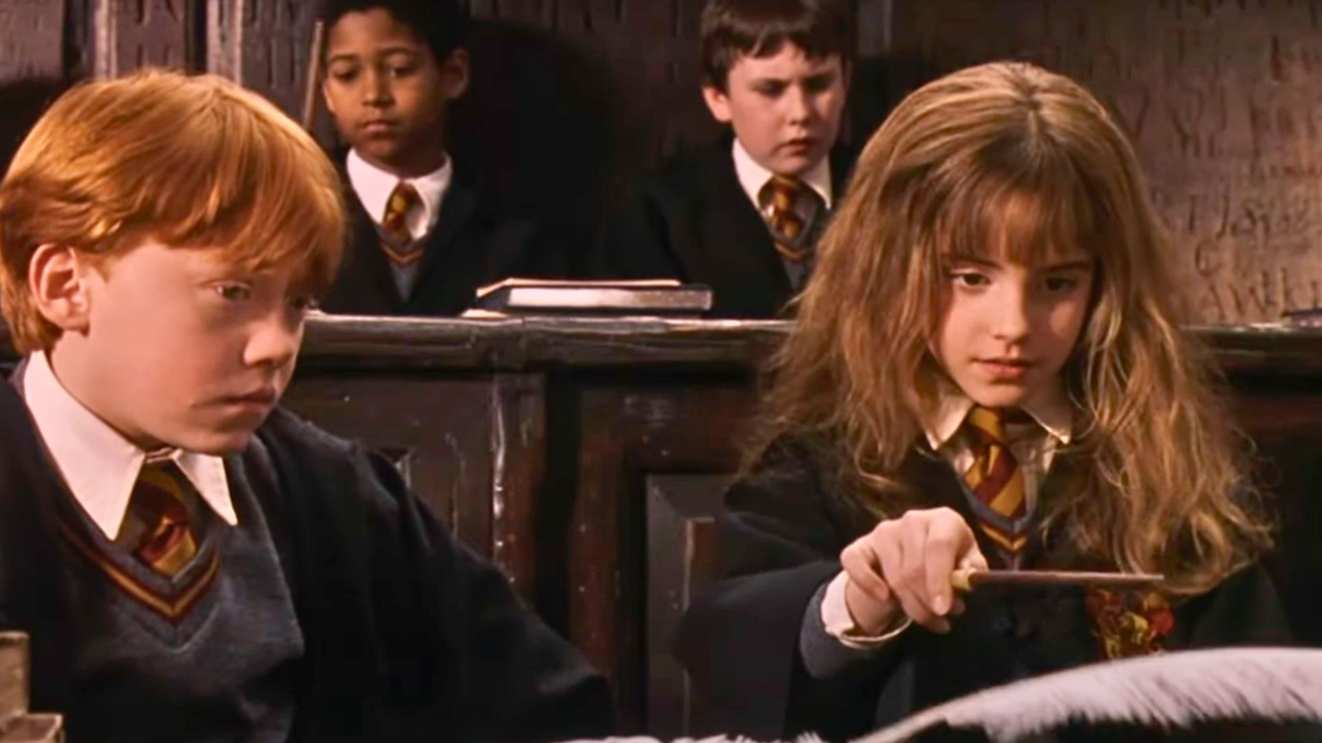 The famous Wingardium Leviosa scene | Image Via: Warner Bros. Pictures