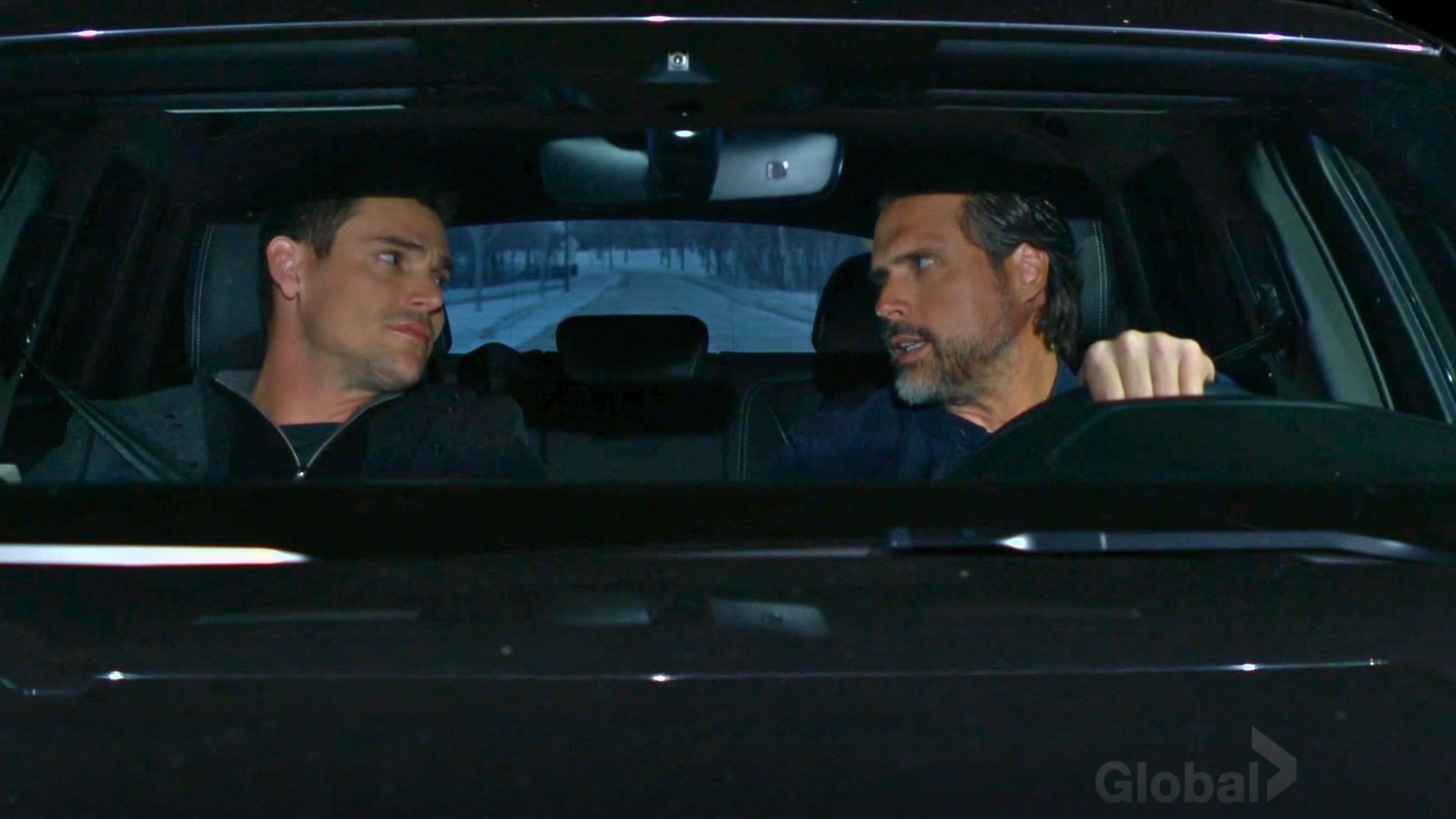 Nick and Adam drive to the hospital on The Young and the Restless | Image: CBS