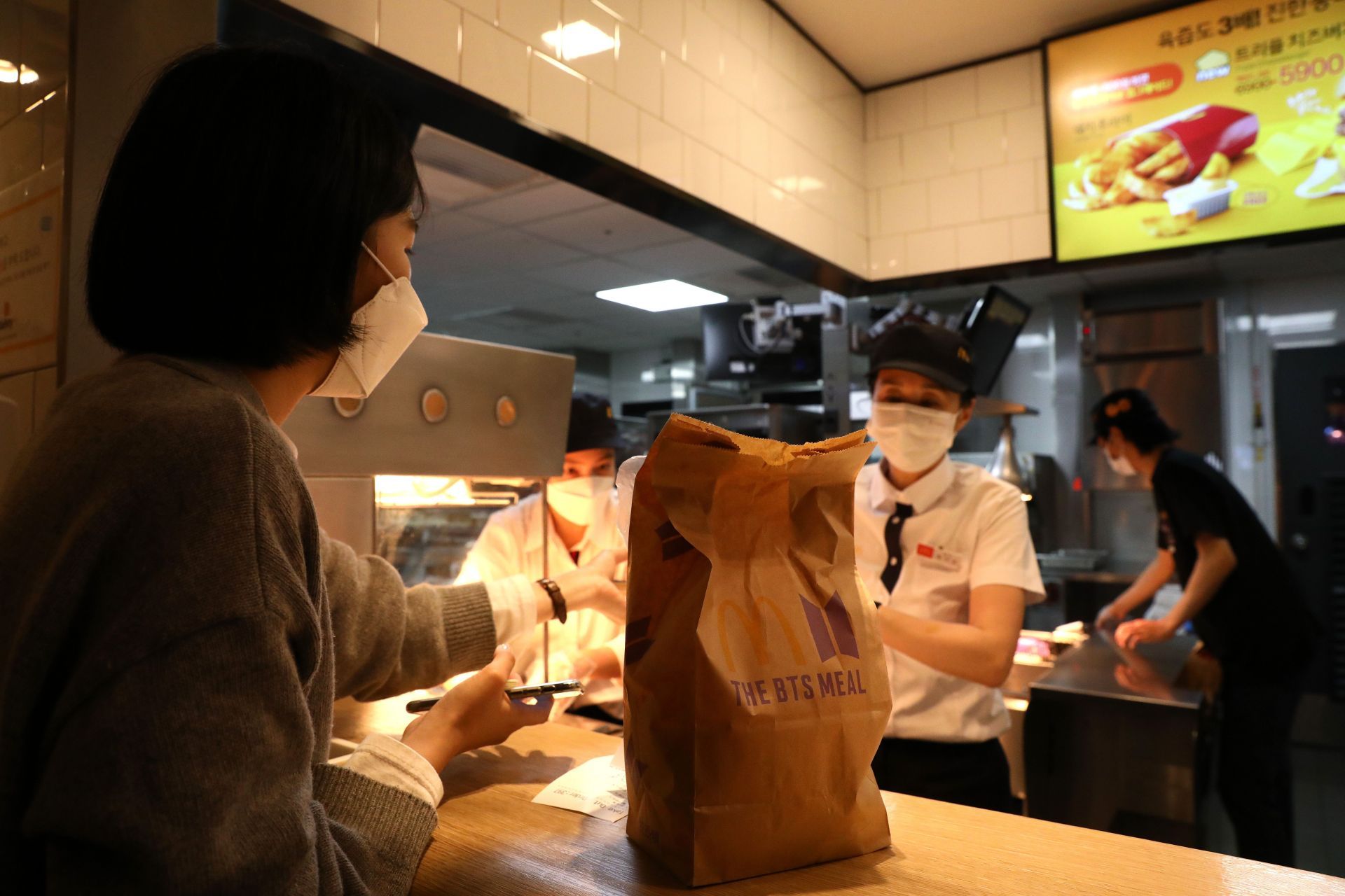 McDonald&#039;s Introduces BTS Meals In Seoul - Source: Getty