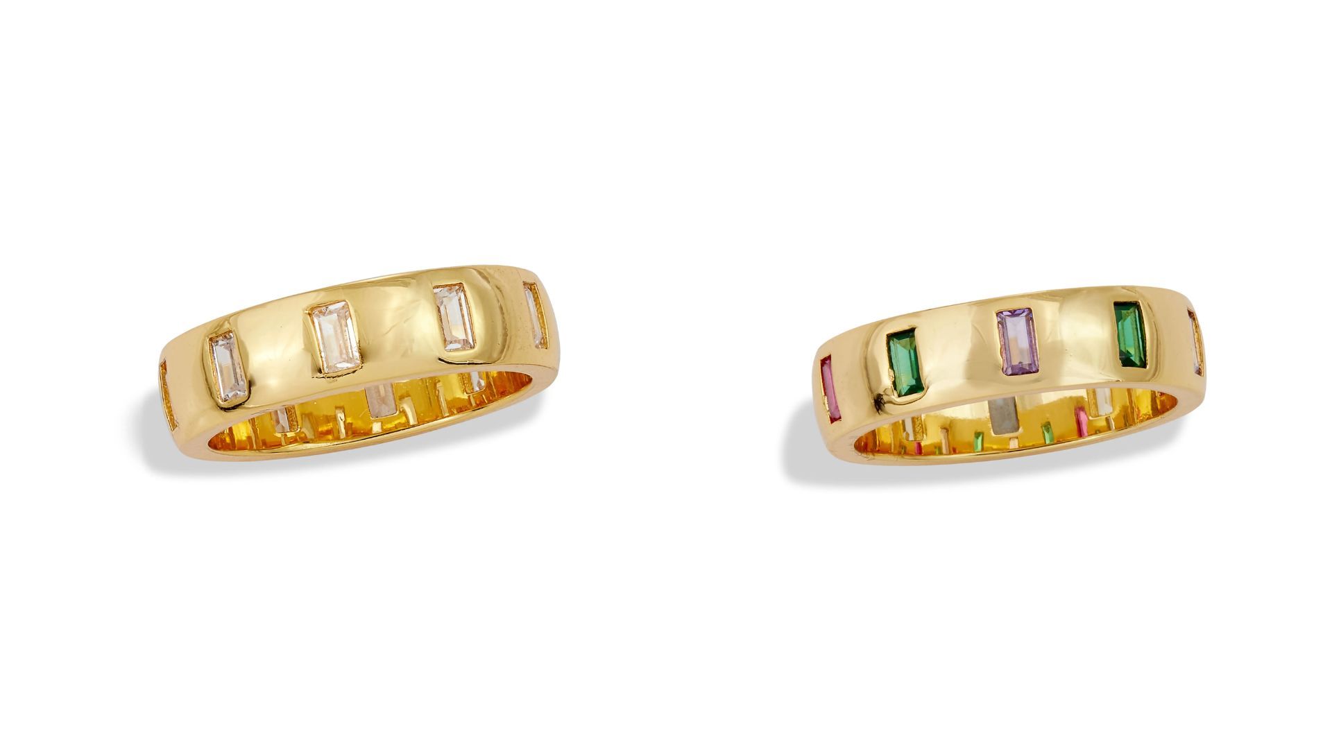 Savvy Cie Jewels Baguette Eternity Band (Image via Nordstrom Rack)