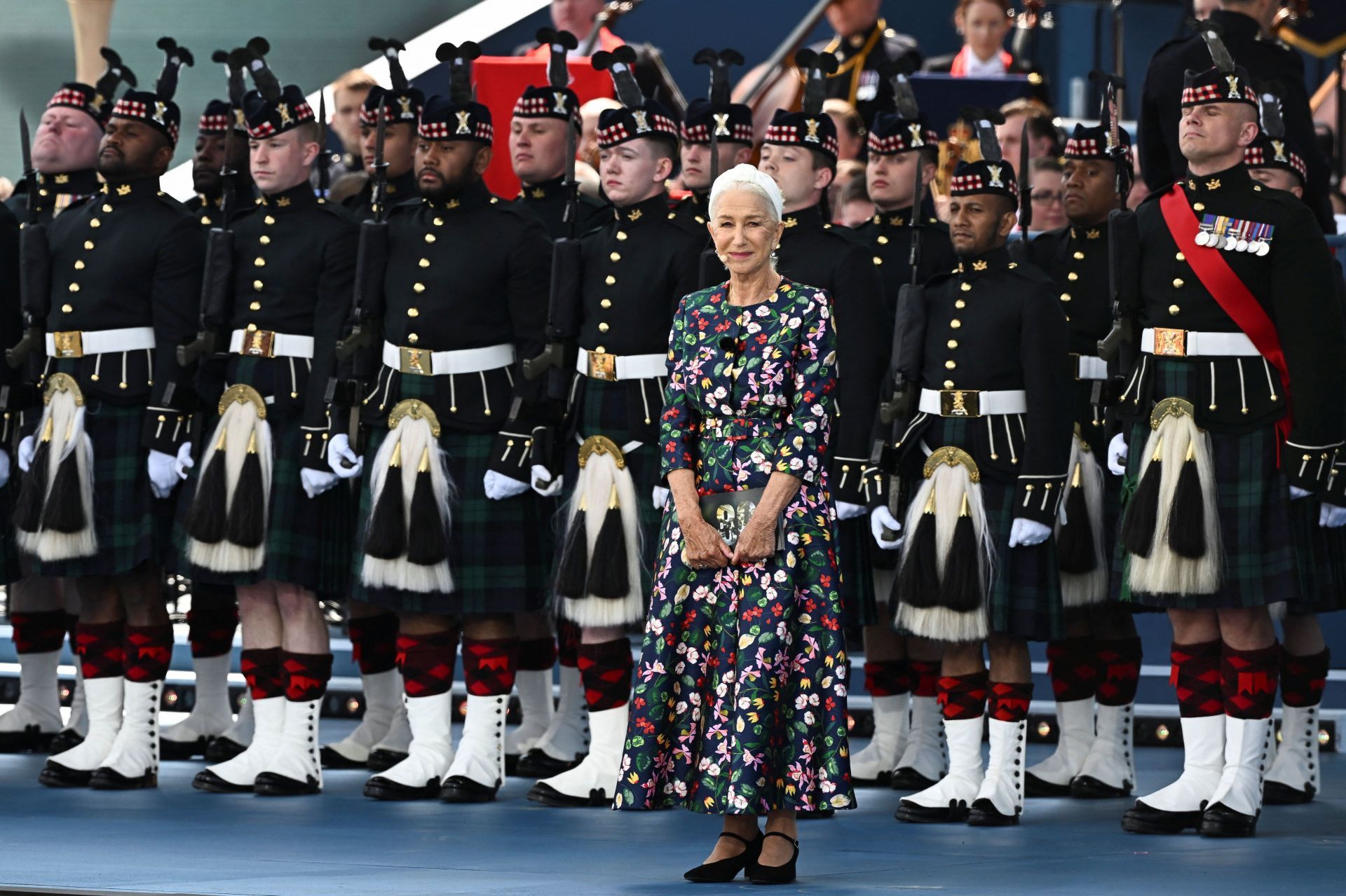 Helen Mirren at 80th anniversary of D-Day in Portsmouth - Source: Getty