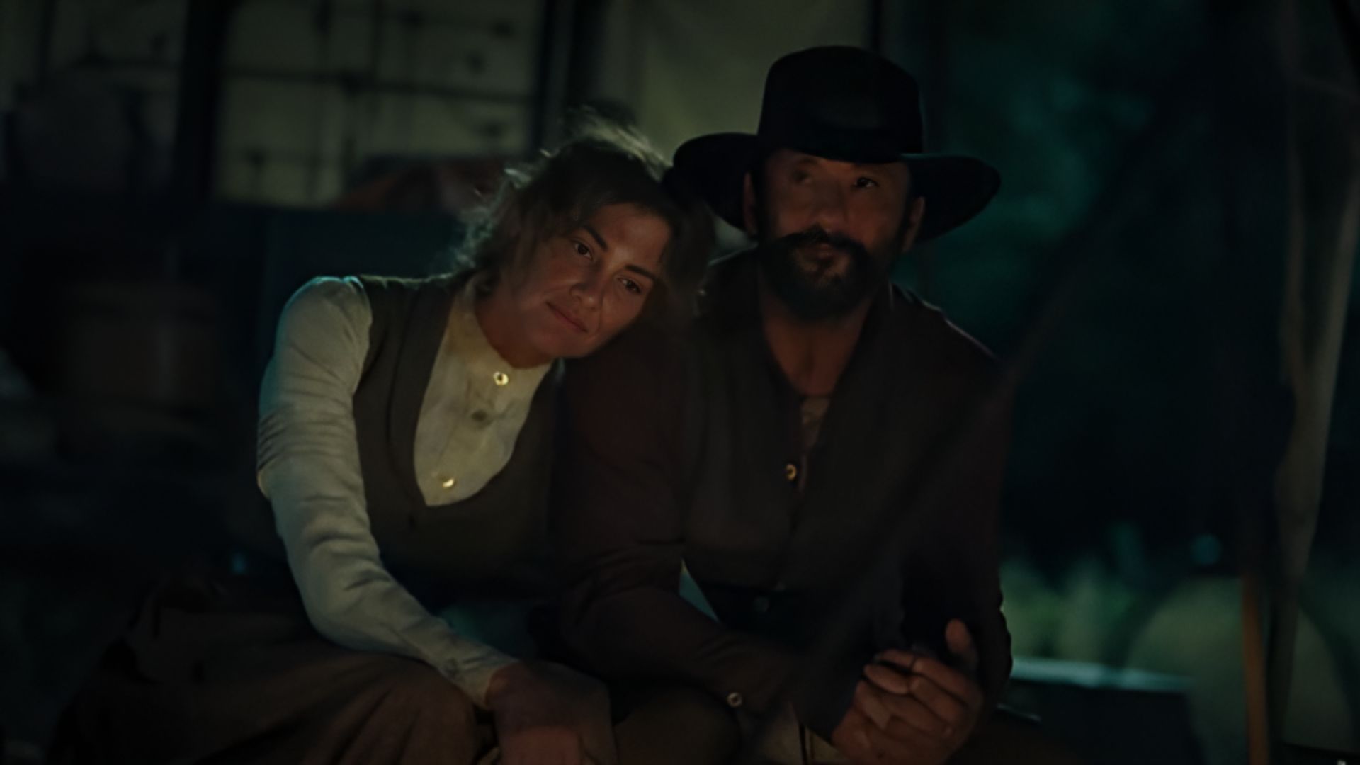 How is John Dutton in 1883 related to John Dutton in Yellowstone? (Image Via YT/@ParamountPlus)