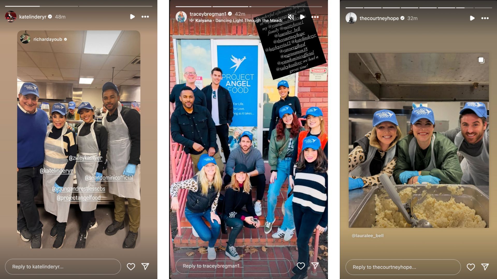 The Young and the Restless: Cast help out Project Angel Food | Image Source: Instagram