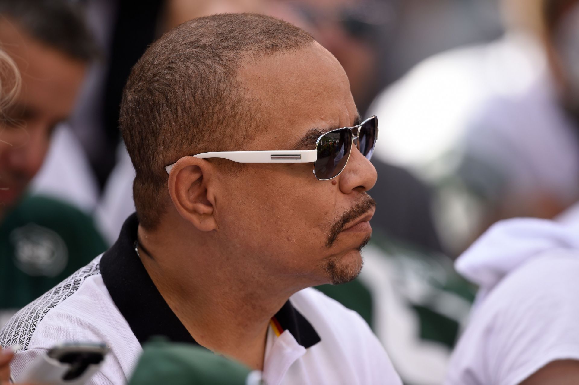 Actor, Rapper, Ice-t during the second half of a NFL matchup - Source: Getty