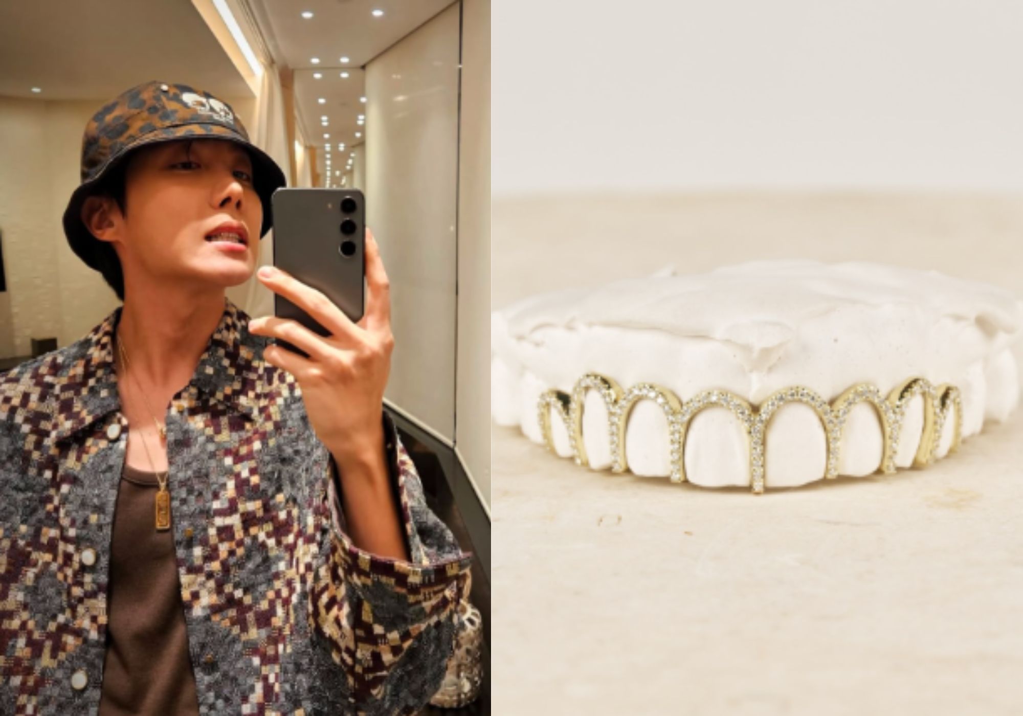 J-Hope&rsquo;s custom grillz (Image via Instagram/ @davidavalonofficial)