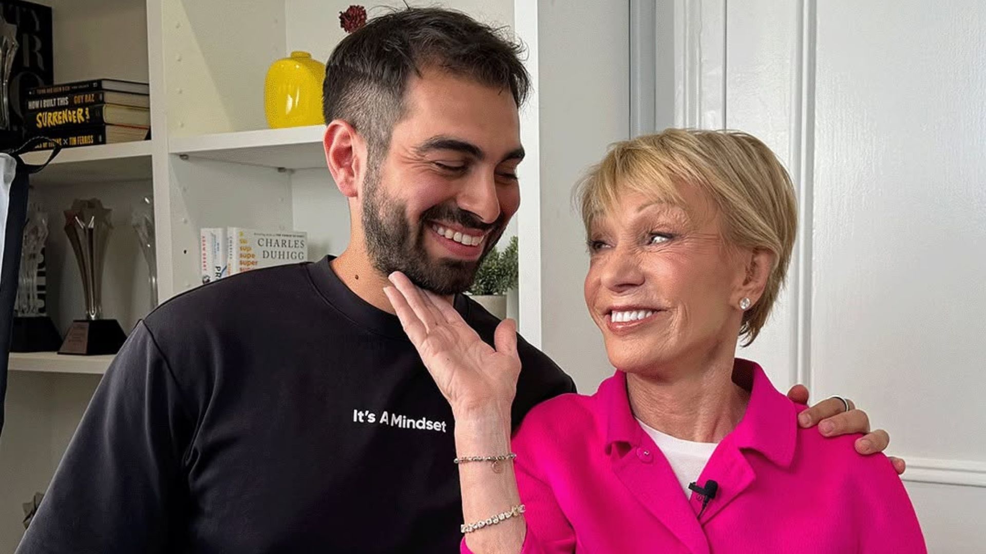 Barbara Corcoran with William Rossy | Image via Instagram/ @sprouht