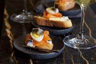 Smoked Salmon With Quail Eggs - Source: Getty