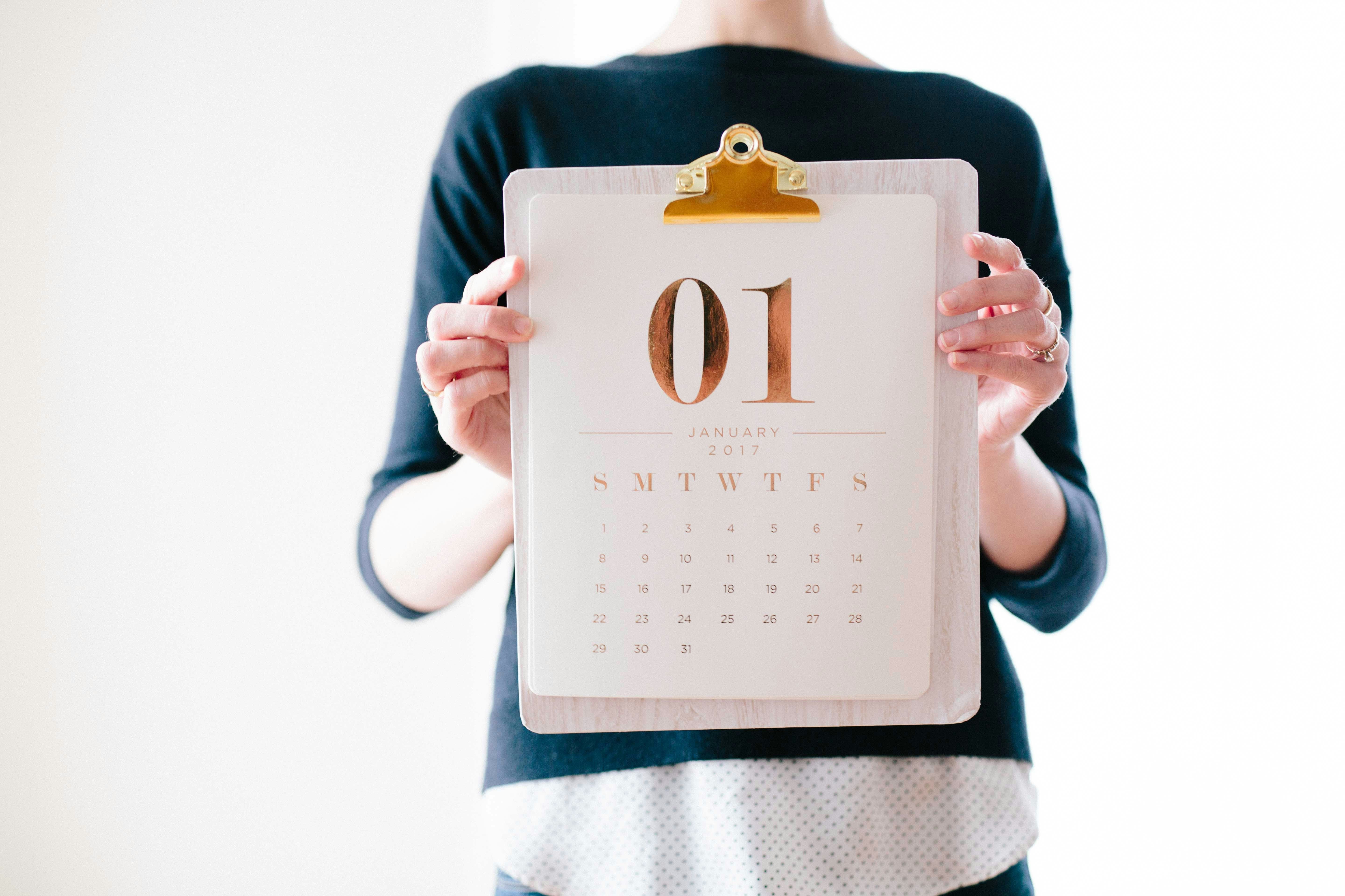 Calendar image via Brooke Lark on Unsplash