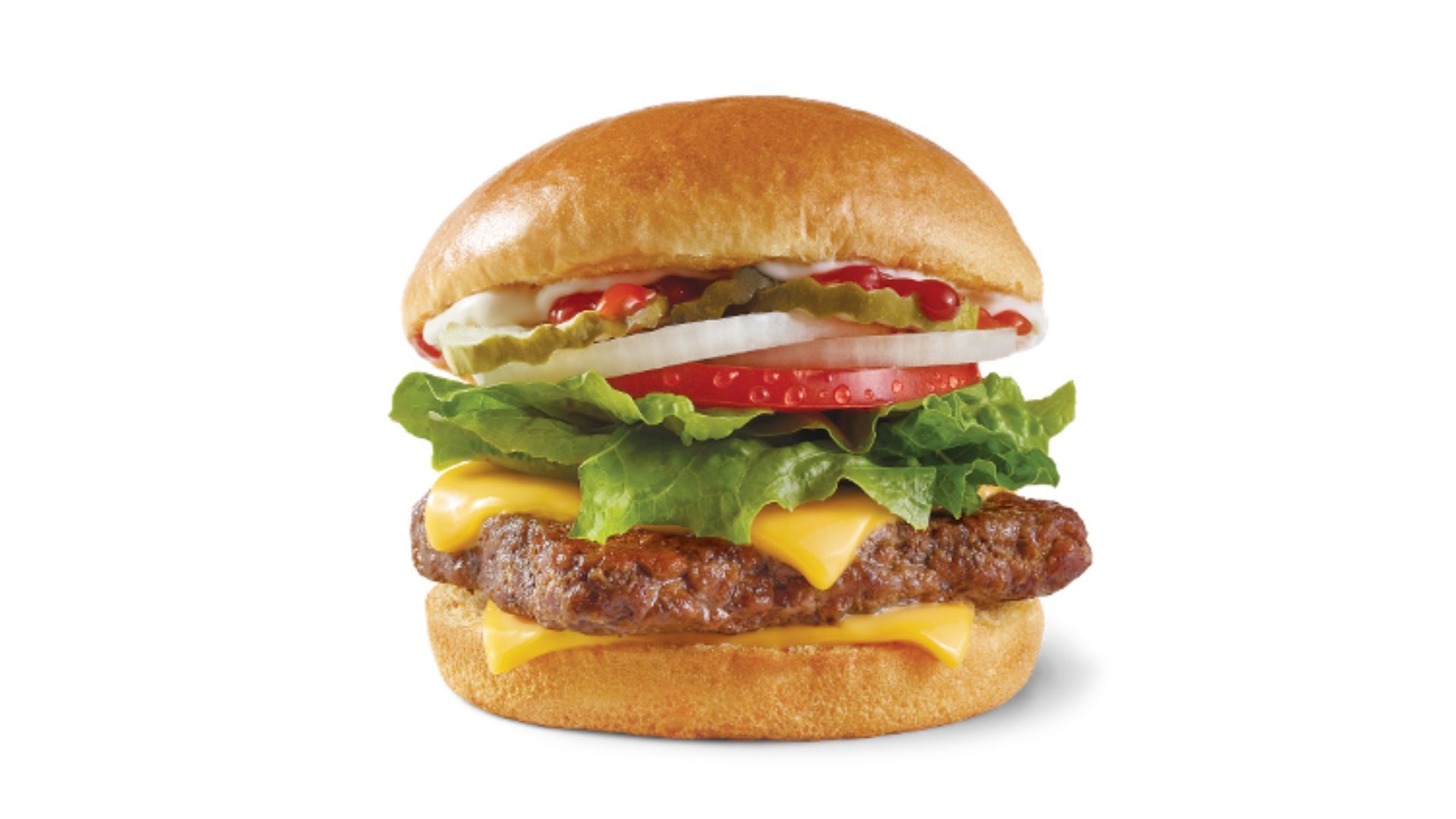 Dave&#039;s Single Cheeseburger (Image via Wendy&#039;s)